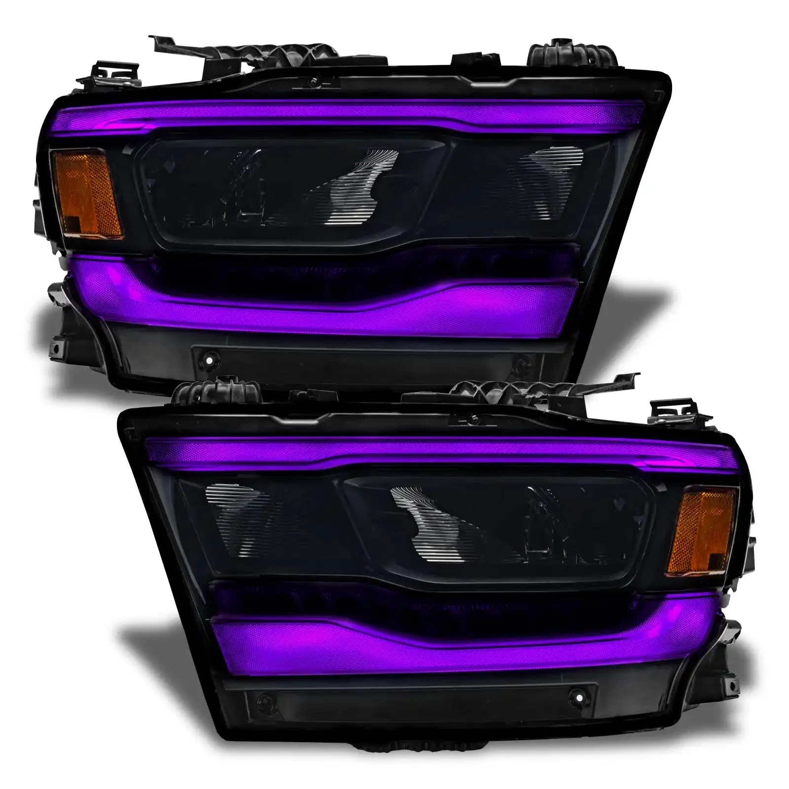 ORACLE Lighting 2019-2024 Dodge RAM 1500 ColorSHIFT RGB+W Headlight DRL Upgrade Kit - Reflector LED Headlights - Image 12