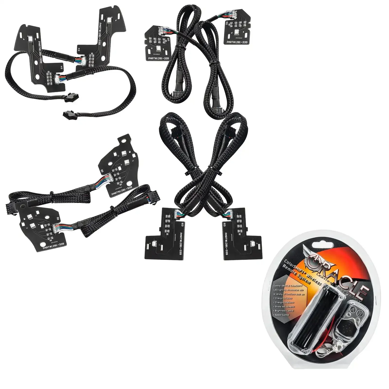 ORACLE Lighting 2019-2024 Dodge RAM 1500 ColorSHIFT RGB+W Headlight DRL Upgrade Kit - Reflector LED Headlights - Image 14
