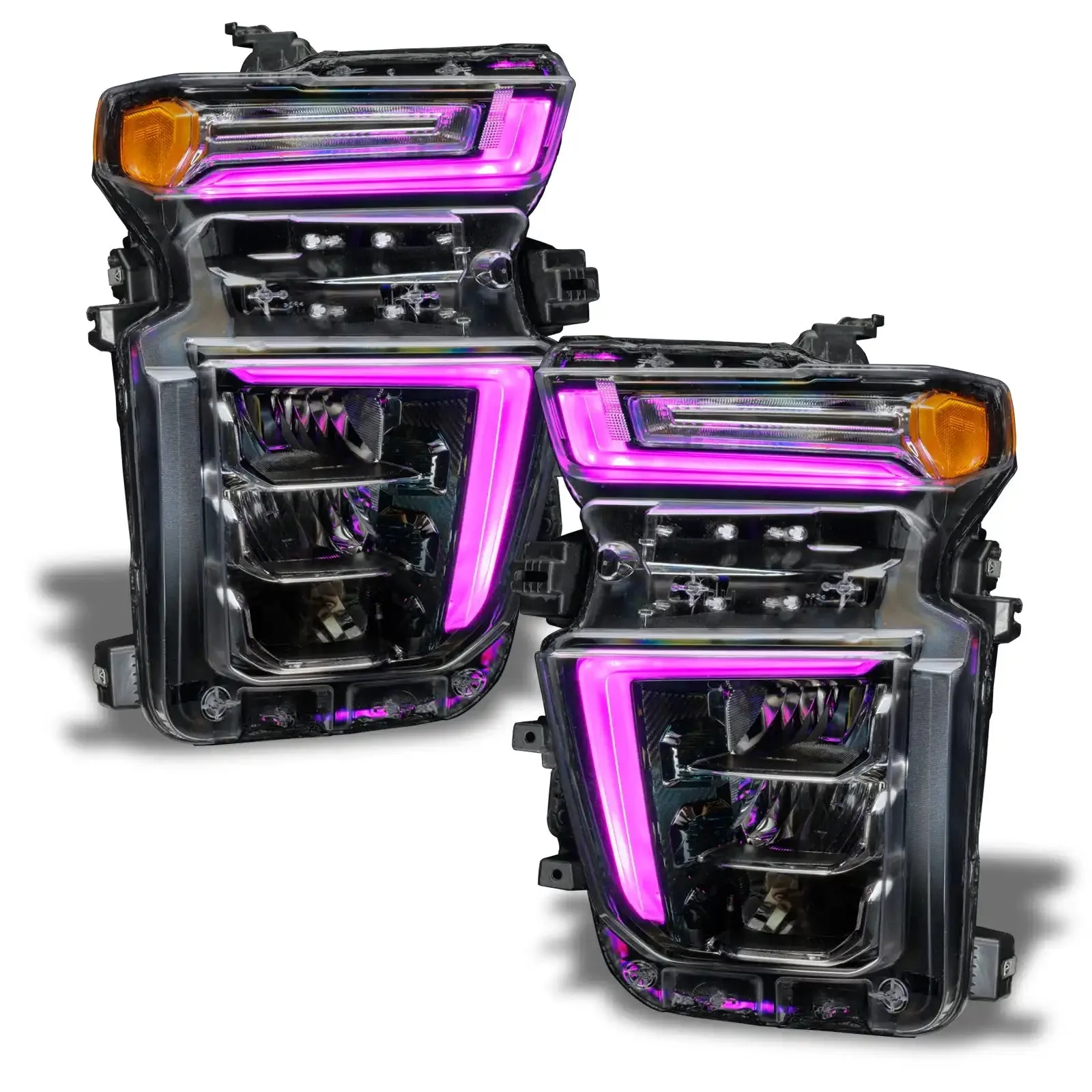 ORACLE Lighting 2020-2023 Chevrolet Silverado HD 2500/3500 ColorSHIFT RGB+W Headlight DRL Upgrade Kit - Image 33