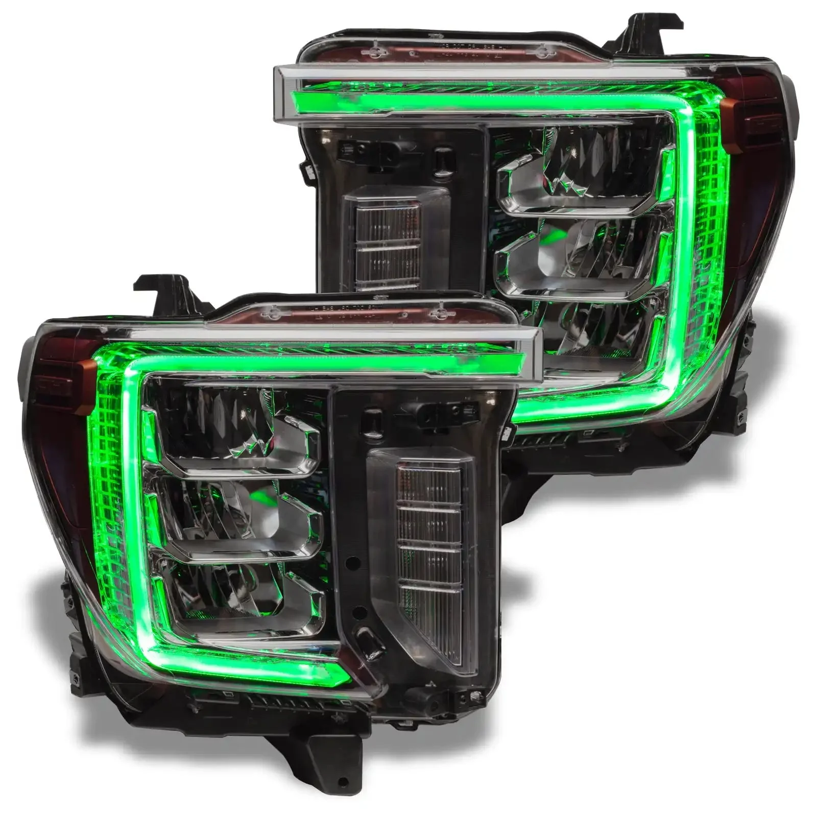 ORACLE Lighting 2020-2023 GMC Sierra 2500/3500 HD ColorSHIFT RGB+W Headlight DRL Upgrade - Image 10