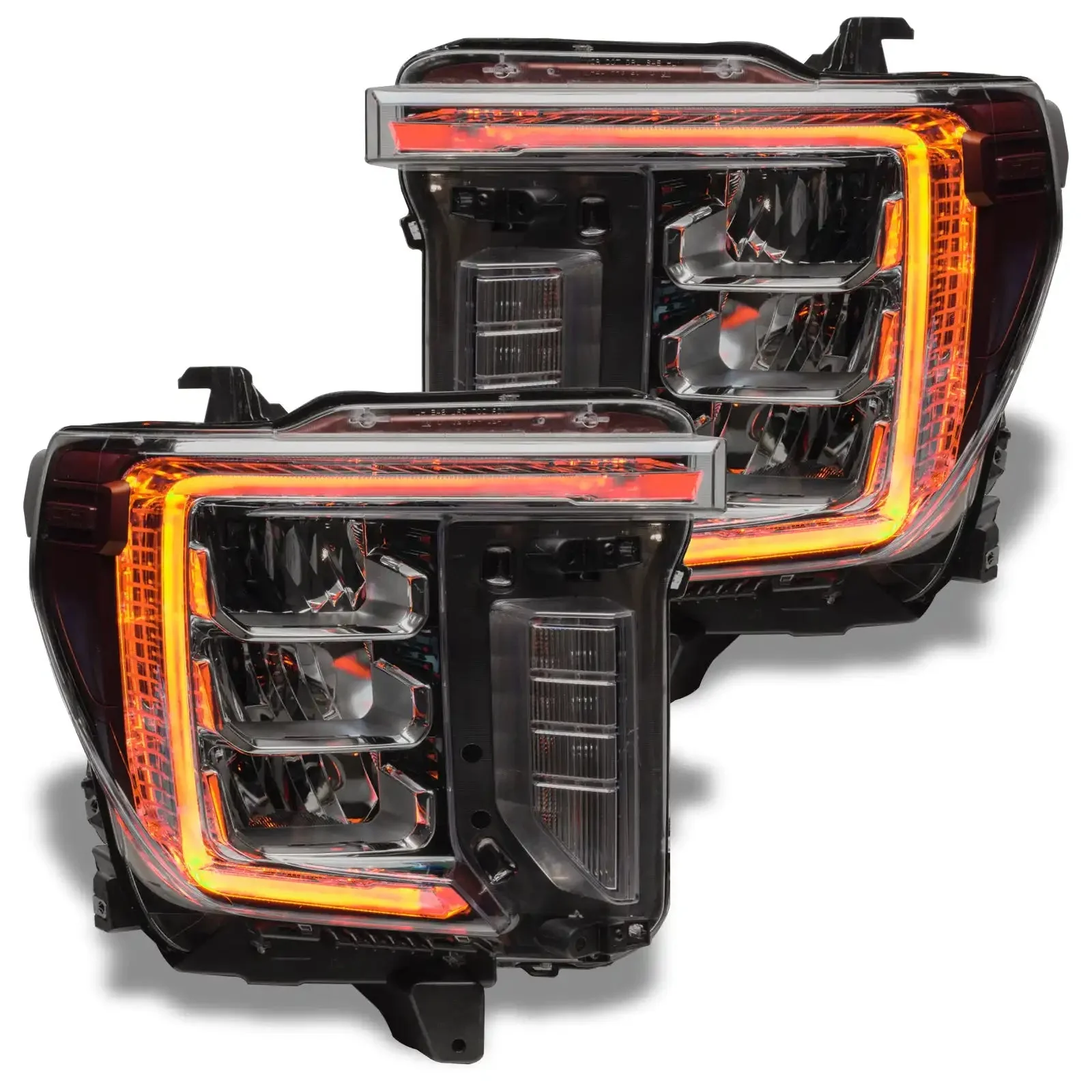 ORACLE Lighting 2020-2023 GMC Sierra 2500/3500 HD ColorSHIFT RGB+W Headlight DRL Upgrade - Image 11