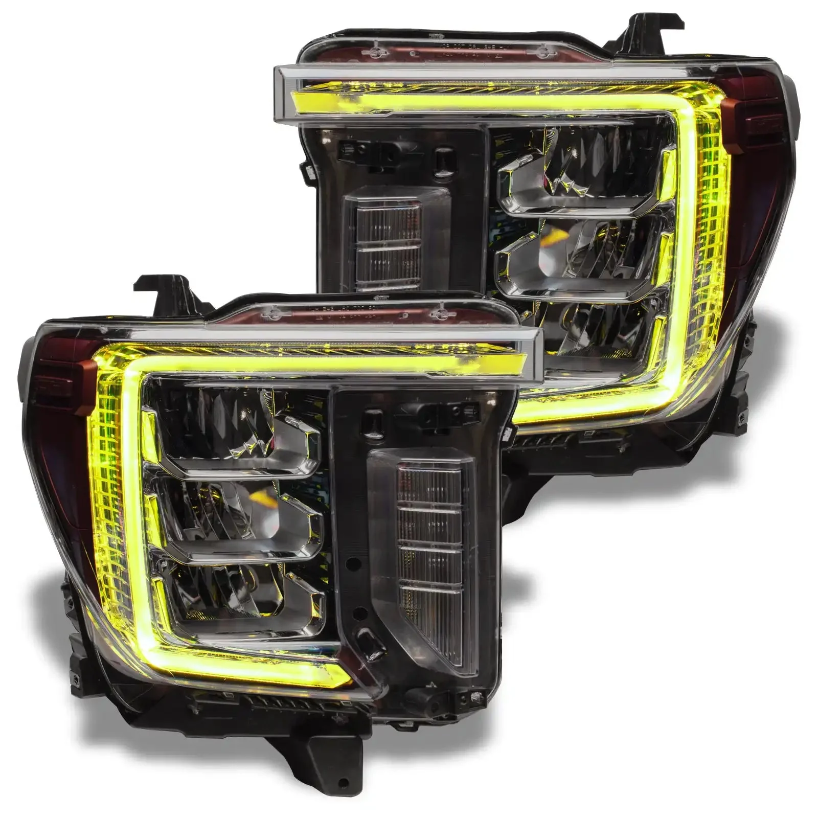 ORACLE Lighting 2020-2023 GMC Sierra 2500/3500 HD ColorSHIFT RGB+W Headlight DRL Upgrade - Image 12