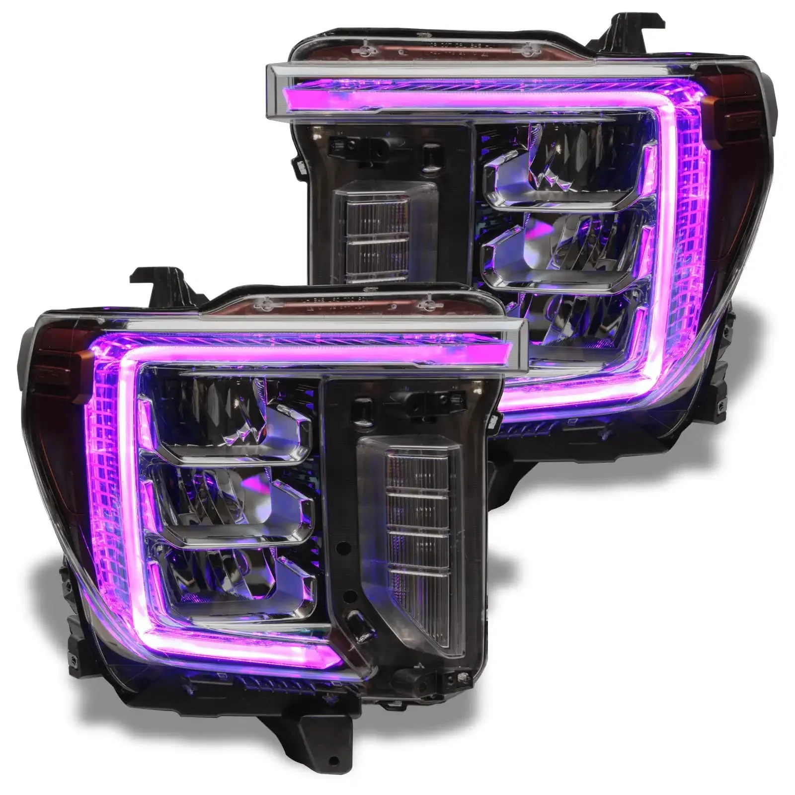 ORACLE Lighting 2020-2023 GMC Sierra 2500/3500 HD ColorSHIFT RGB+W Headlight DRL Upgrade - Image 14
