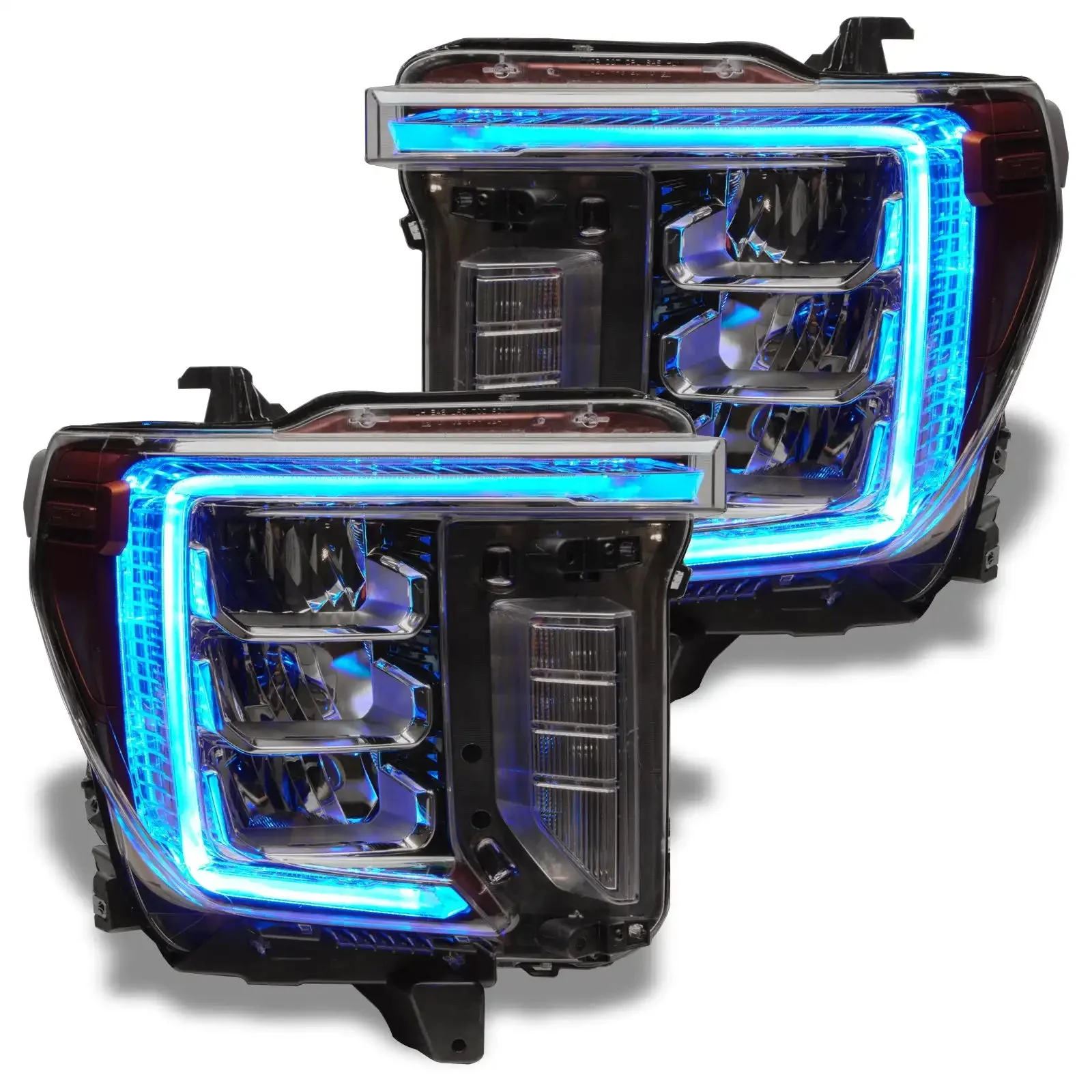 ORACLE Lighting 2020-2023 GMC Sierra 2500/3500 HD ColorSHIFT RGB+W Headlight DRL Upgrade - Image 15