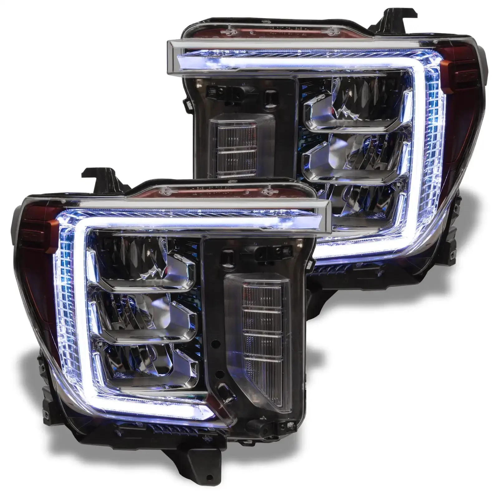 ORACLE Lighting 2020-2023 GMC Sierra 2500/3500 HD ColorSHIFT RGB+W Headlight DRL Upgrade - Image 7