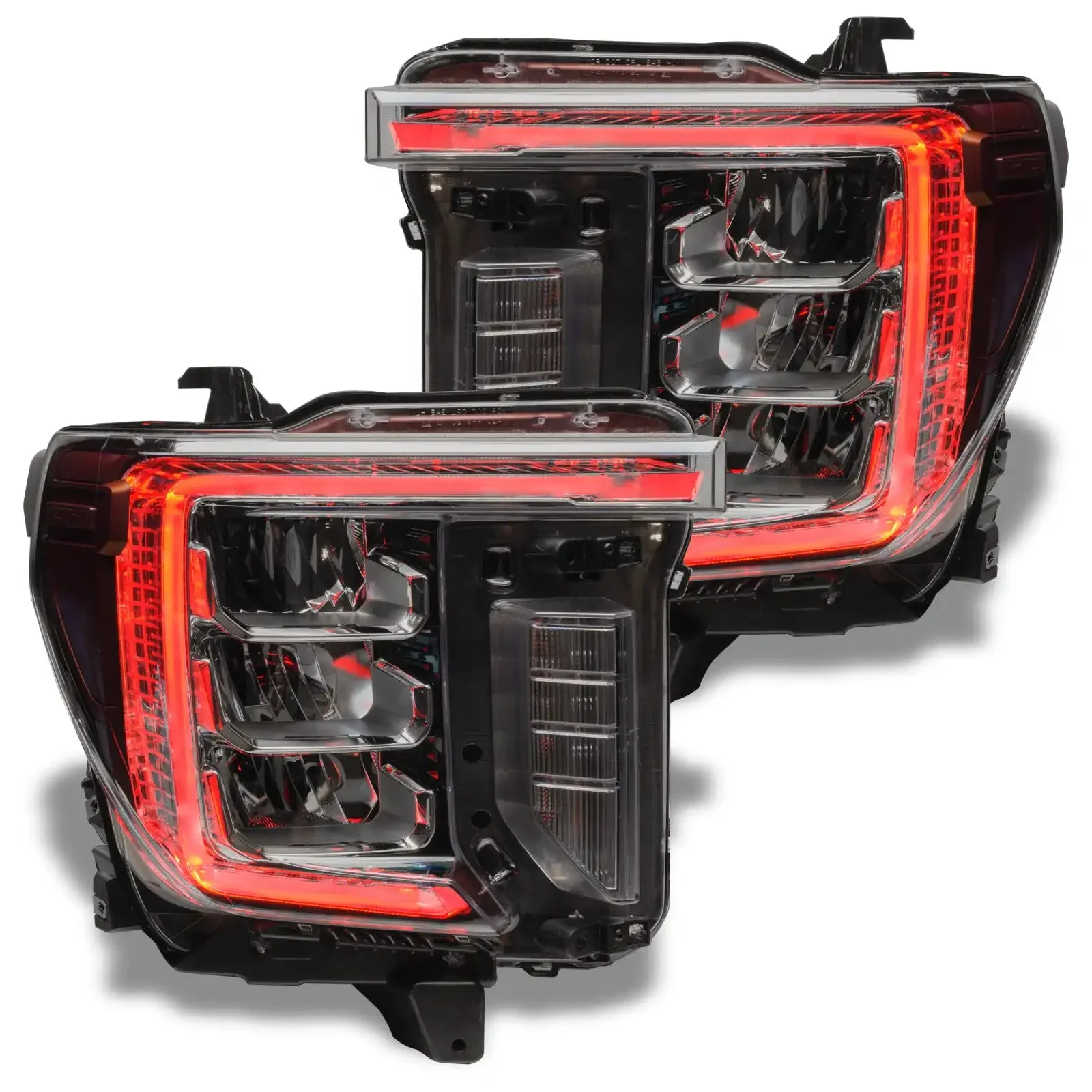 ORACLE Lighting 2020-2023 GMC Sierra 2500/3500 HD ColorSHIFT RGB+W Headlight DRL Upgrade - Image 9