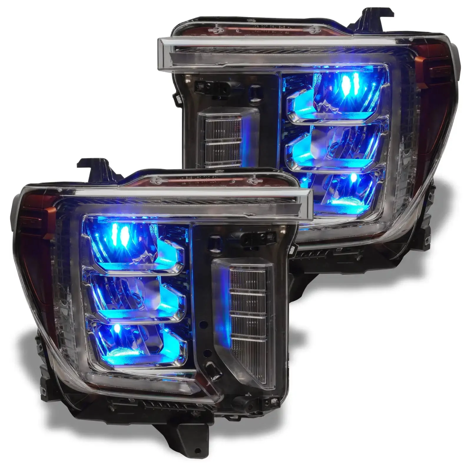 ORACLE Lighting 2020-2023 GMC Sierra 2500/3500 ColorSHIFT RGB Demon Eye Headlight Upgrade - Image 12