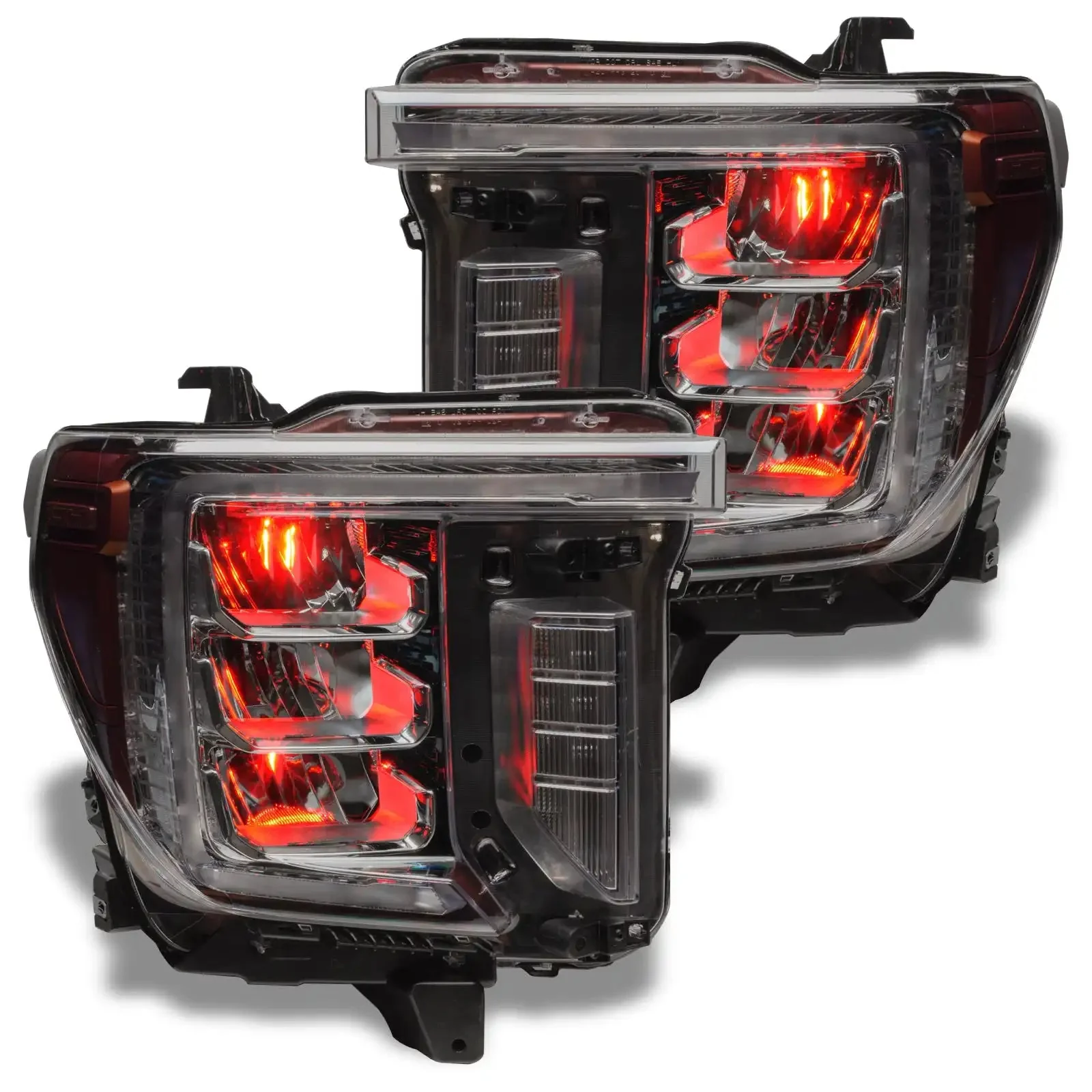 ORACLE Lighting 2020-2023 GMC Sierra 2500/3500 ColorSHIFT RGB Demon Eye Headlight Upgrade - Image 14