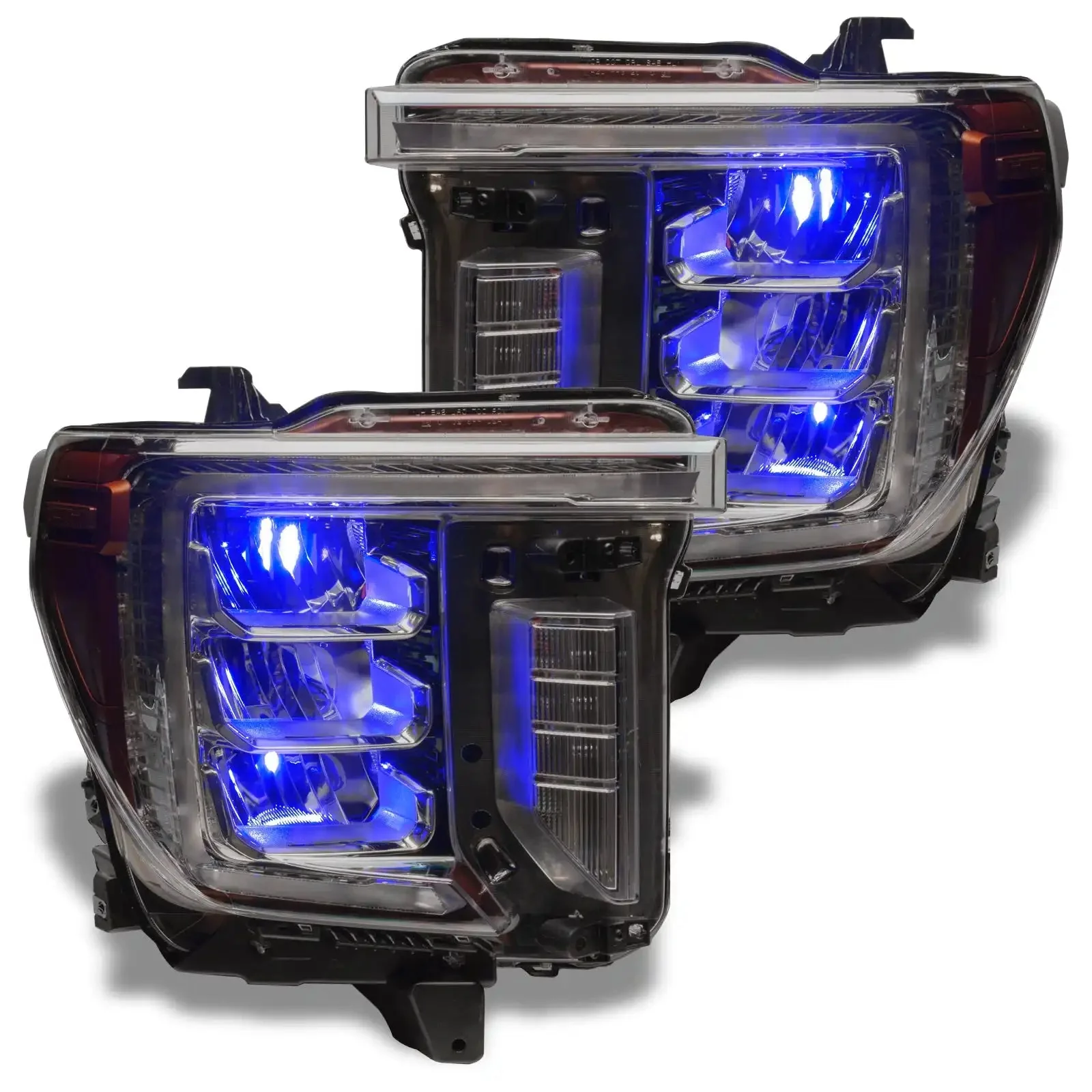 ORACLE Lighting 2020-2023 GMC Sierra 2500/3500 ColorSHIFT RGB Demon Eye Headlight Upgrade - Image 5