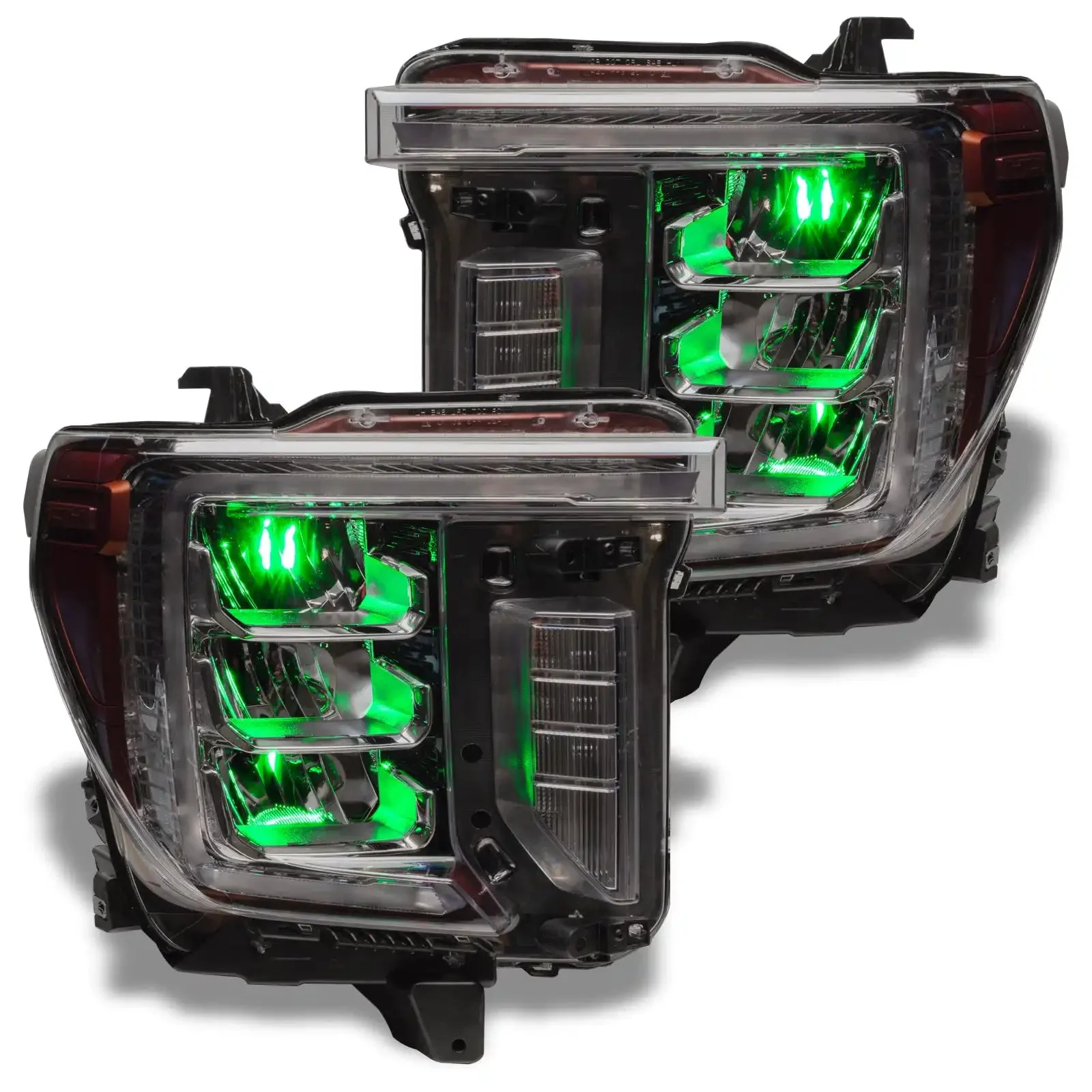 ORACLE Lighting 2020-2023 GMC Sierra 2500/3500 ColorSHIFT RGB Demon Eye Headlight Upgrade - Image 7