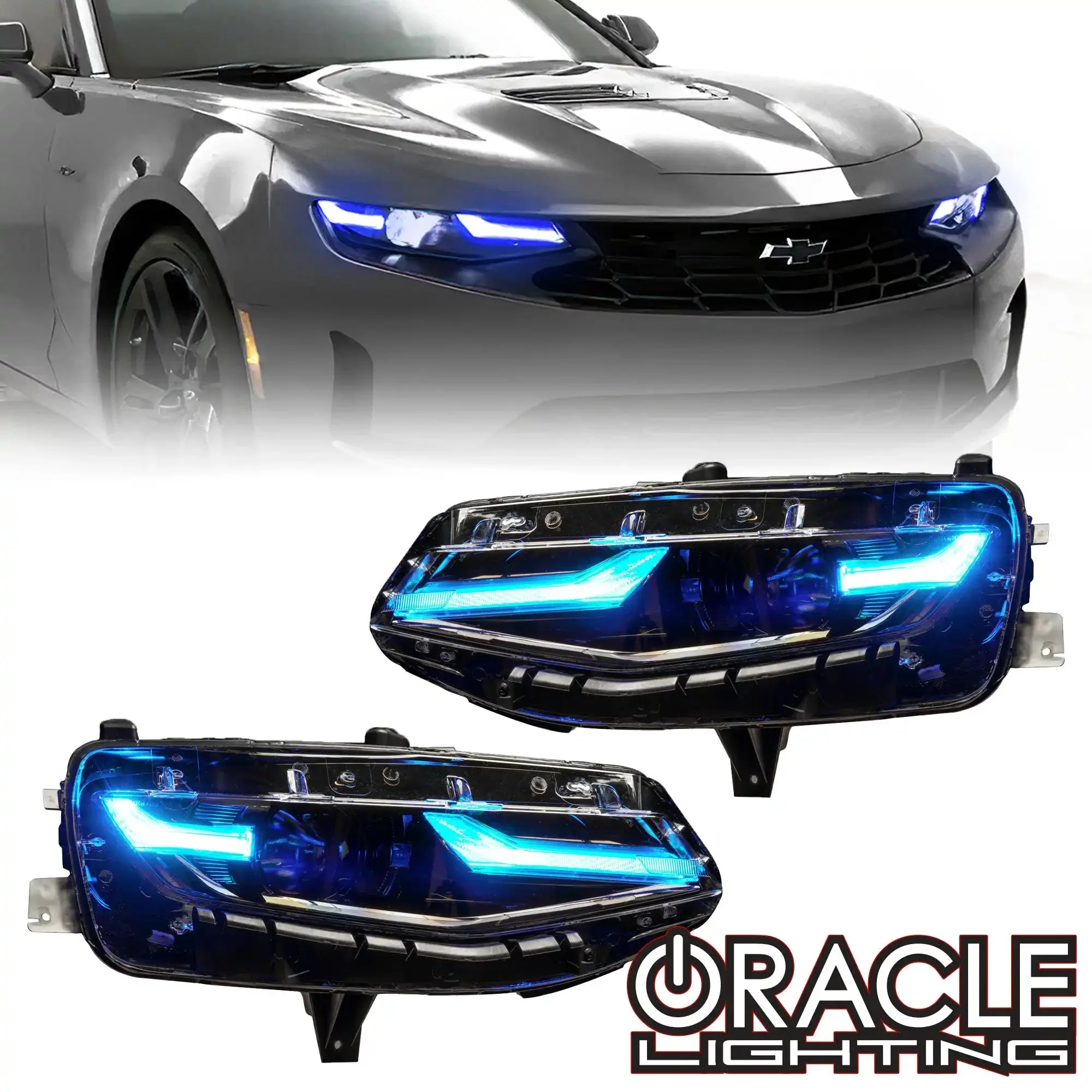 ORACLE Lighting 2019-2024 Chevrolet Camaro LS/LT ColorSHIFT RGB+A Headlight DRL Upgrade Kit - Image 30