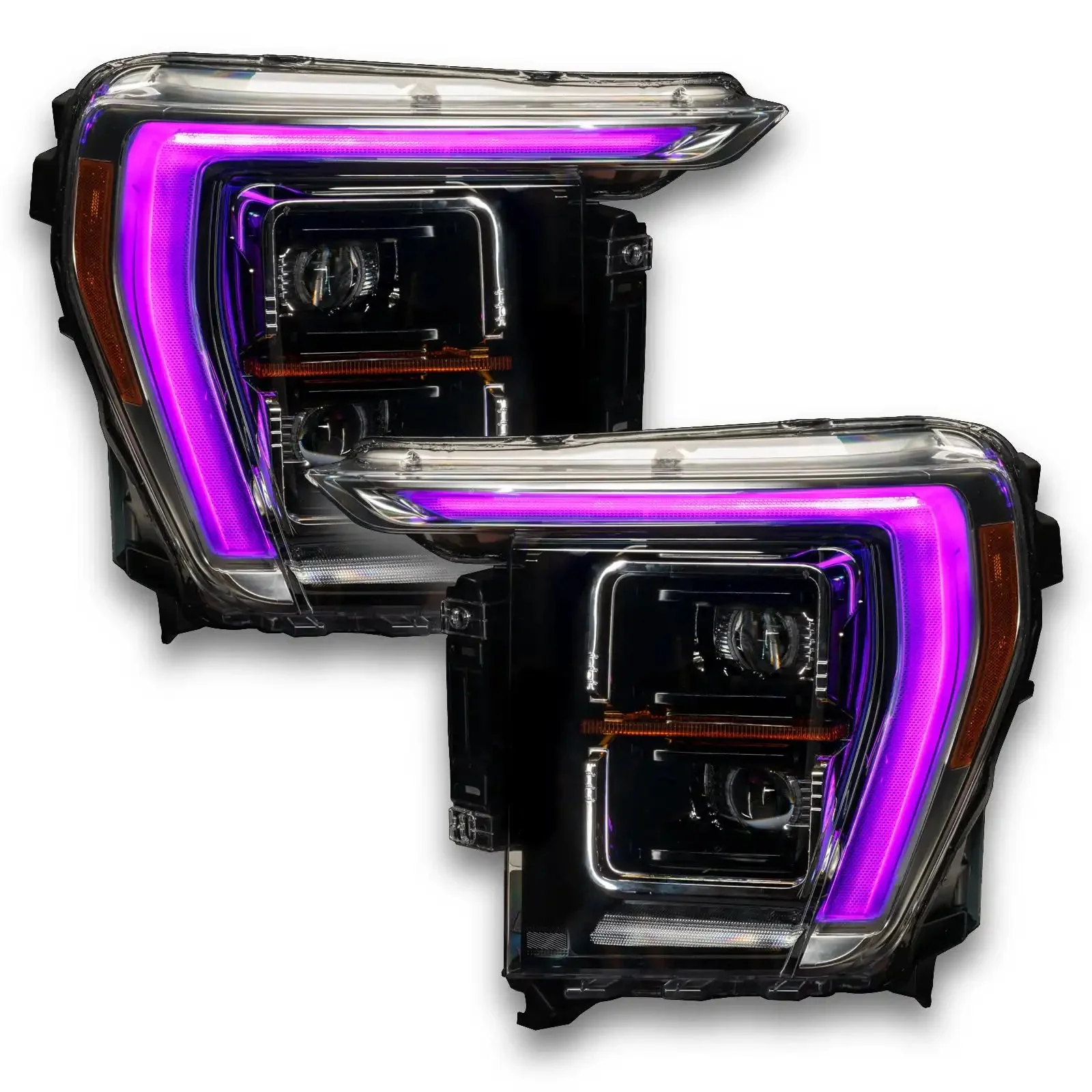 ORACLE Lighting 2021-2023 Ford F-150 ColorSHIFT RGB+W Headlight DRL Upgrade Kit - Image 14