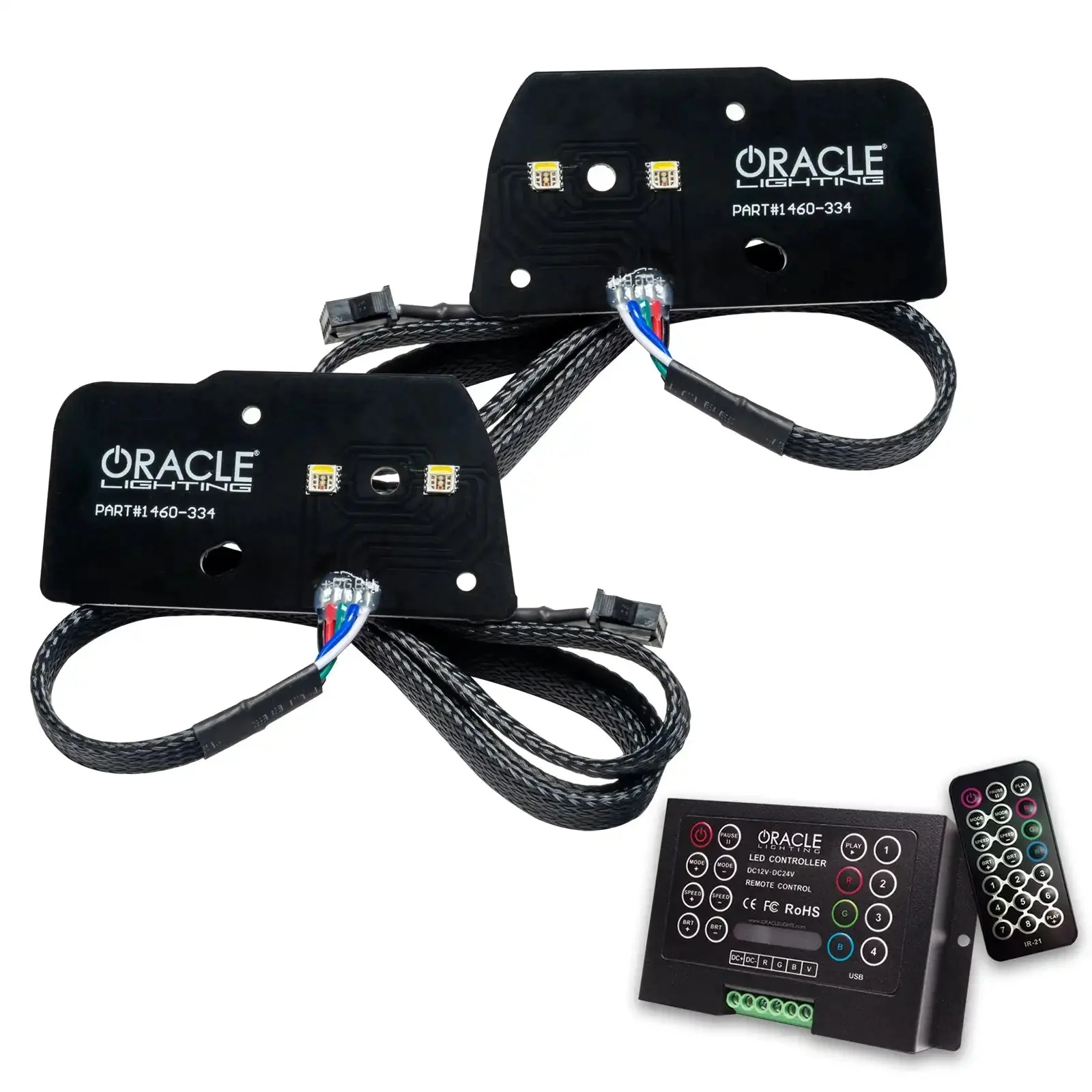 ORACLE Lighting 2021-2023 Ford F-150 ColorSHIFT RGB+W Headlight DRL Upgrade Kit - Image 6
