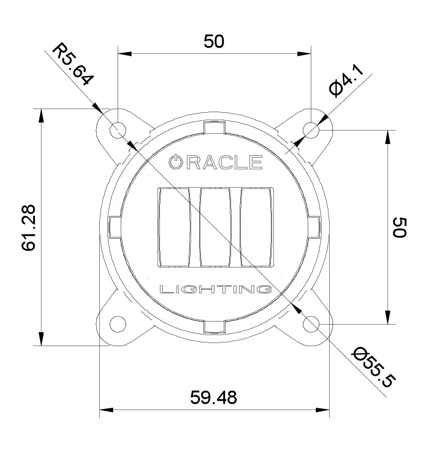 ORACLE Lighting 60mm 15W Low Beam LED Emitter Module - Image 4