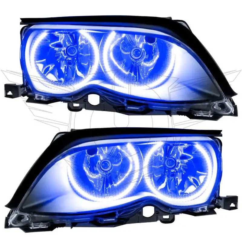 ORACLE Lighting 2002-2005 BMW 3 Series Pre-Assembled Halo Headlights - Black Housing - Image 3