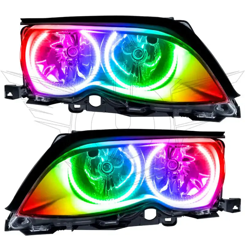 ORACLE Lighting 2002-2005 BMW 3 Series Pre-Assembled Halo Headlights - Black Housing - Image 5