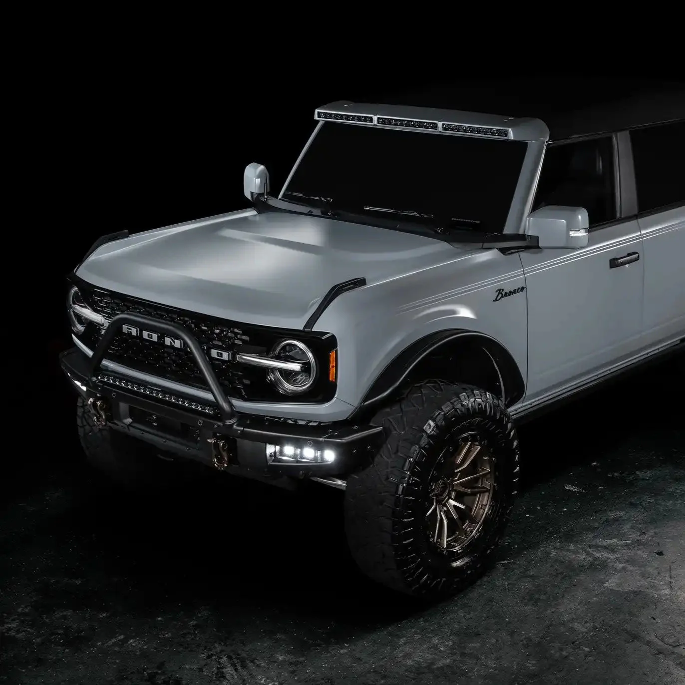 2021-2026 Ford Bronco Triple LED Fog Light Kit - Steel Modular Bumper | 90W - Image 18