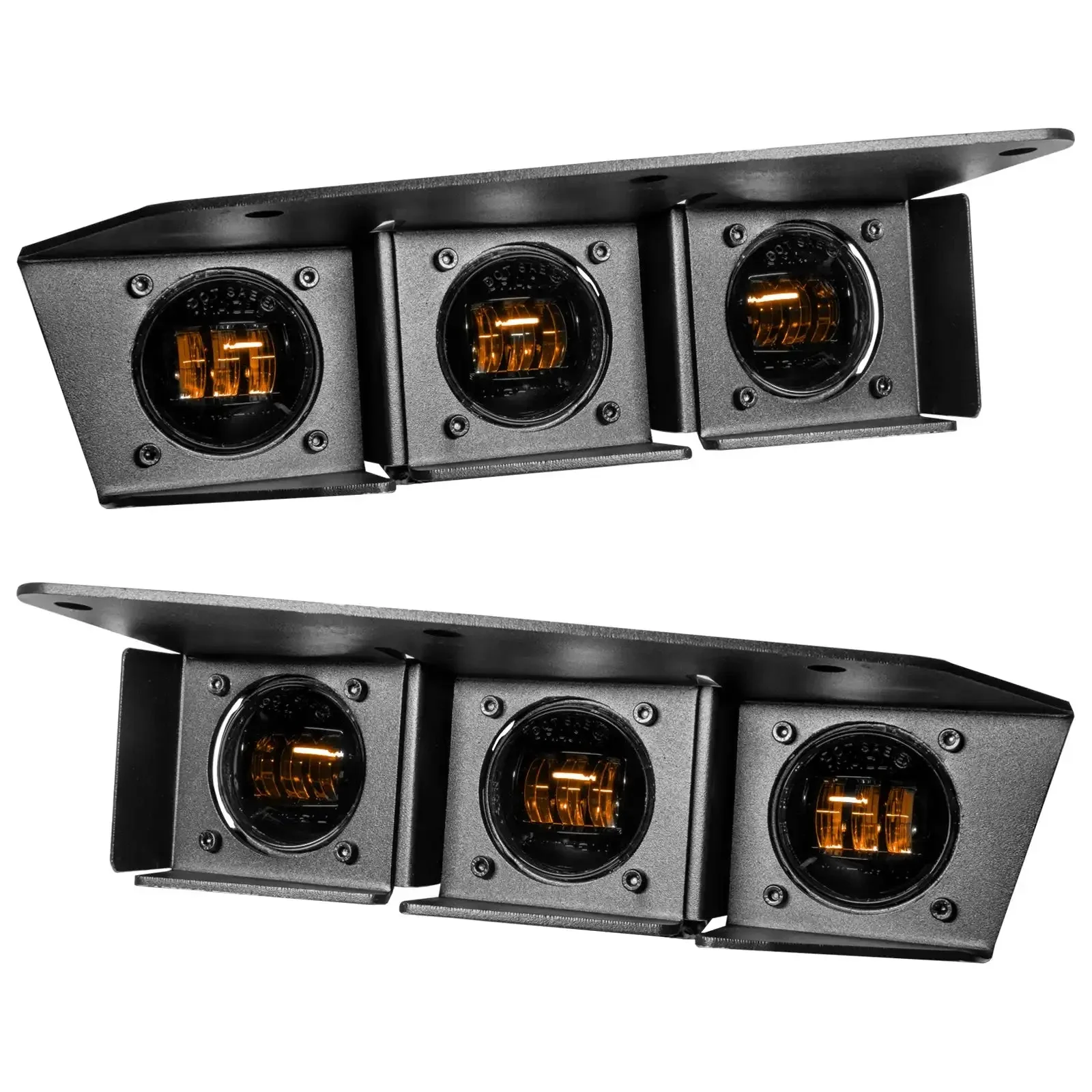 2021-2026 Ford Bronco Triple LED Fog Light Kit - Steel Modular Bumper | 90W - Image 22