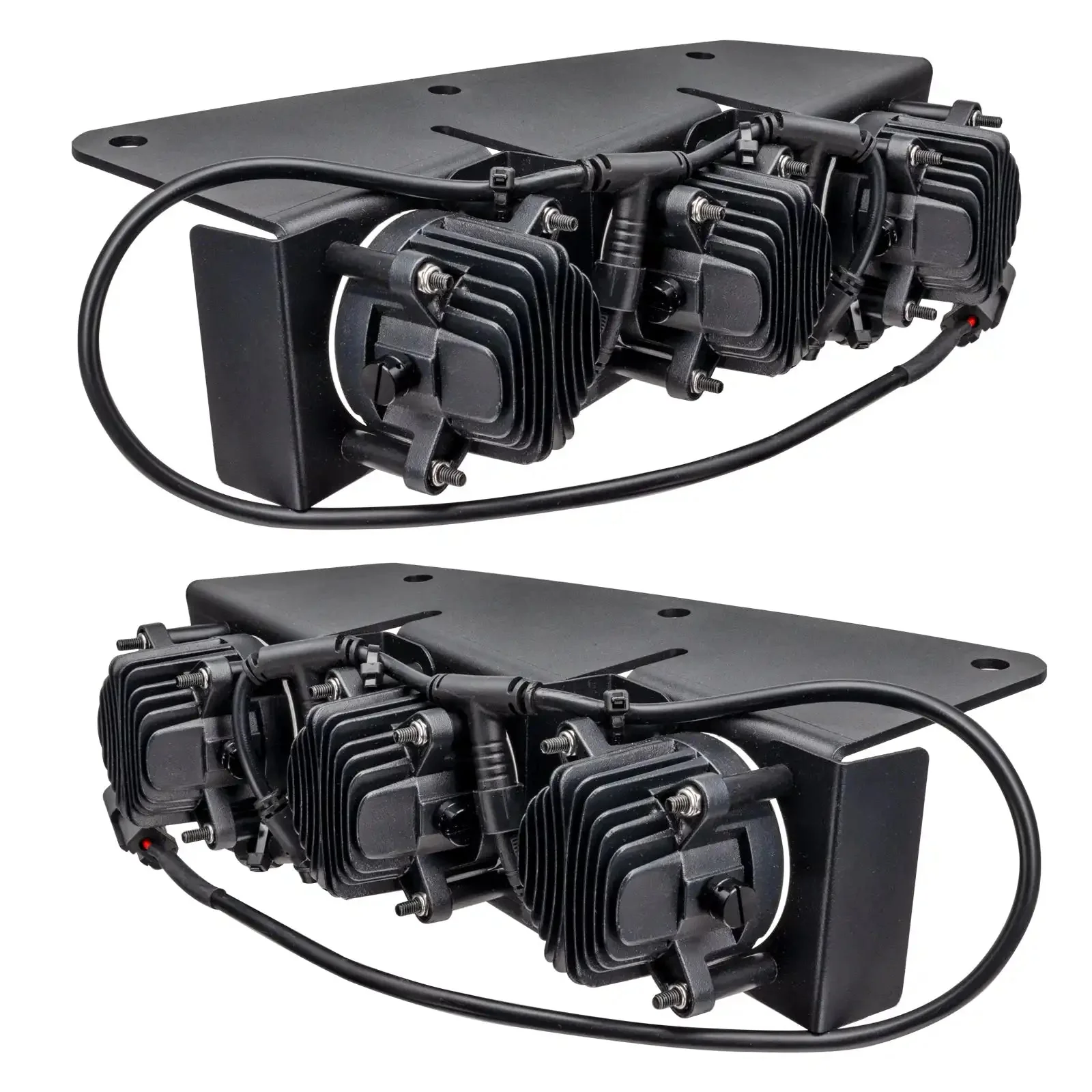 2021-2026 Ford Bronco Triple LED Fog Light Kit - Steel Modular Bumper | 90W - Image 25