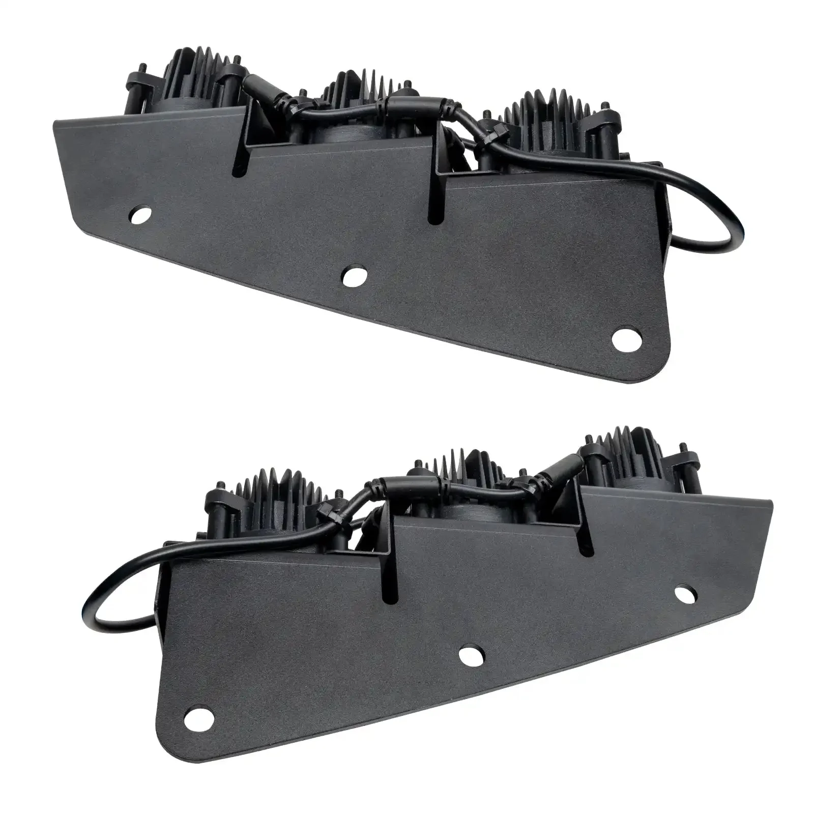 2021-2026 Ford Bronco Triple LED Fog Light Kit - Steel Modular Bumper | 90W - Image 26