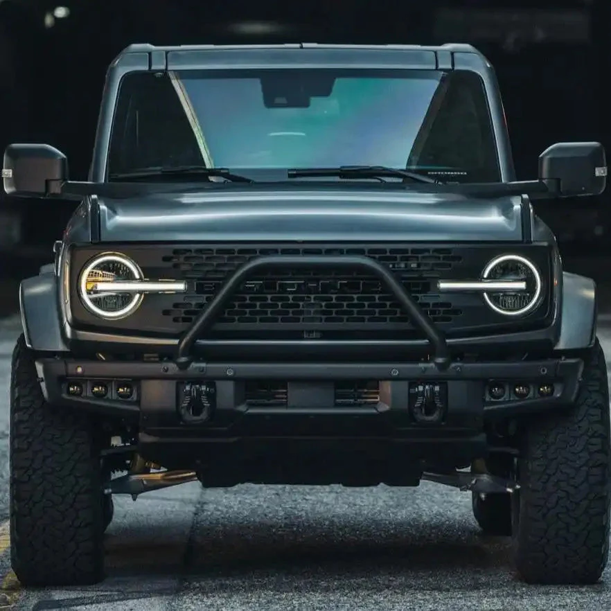 2021-2026 Ford Bronco Triple LED Fog Light Kit - Steel Modular Bumper | 90W - Image 3
