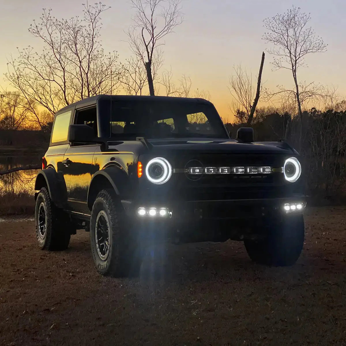 2021-2026 Ford Bronco Triple LED Fog Light Kit - Steel Modular Bumper | 90W - Image 5
