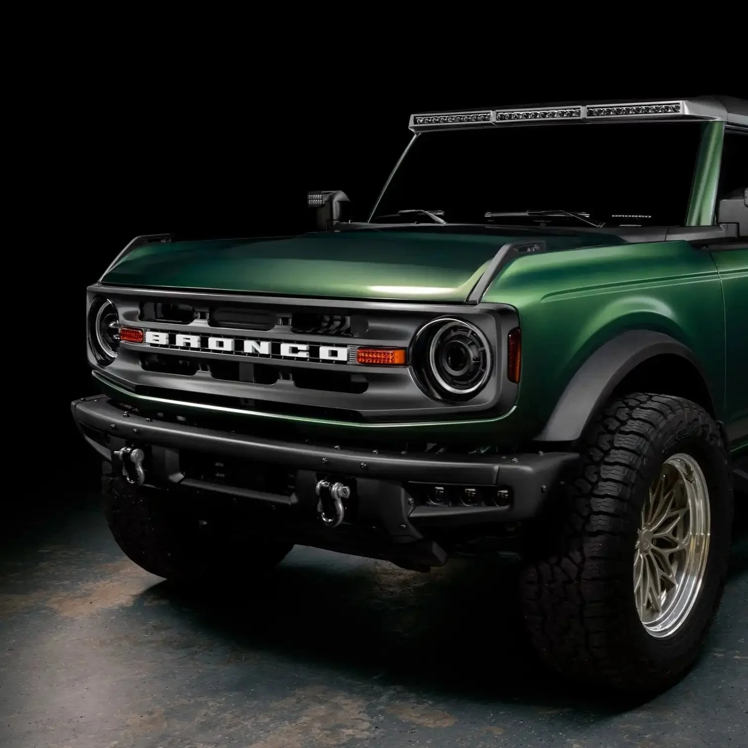 2021-2026 Ford Bronco Triple LED Fog Light Kit - Steel Modular Bumper | 90W - Image 7