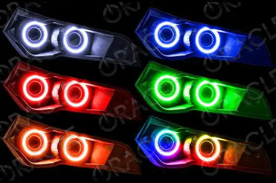 ORACLE Lighting 2007-2019 Can-Am Renegade LED Surface Mount Headlight Halo Kit - Image 3