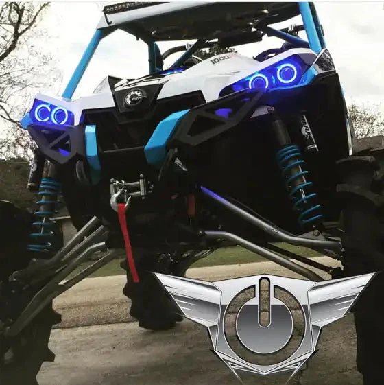 ORACLE Lighting 2007-2019 Can-Am Renegade LED Surface Mount Headlight Halo Kit - Image 4