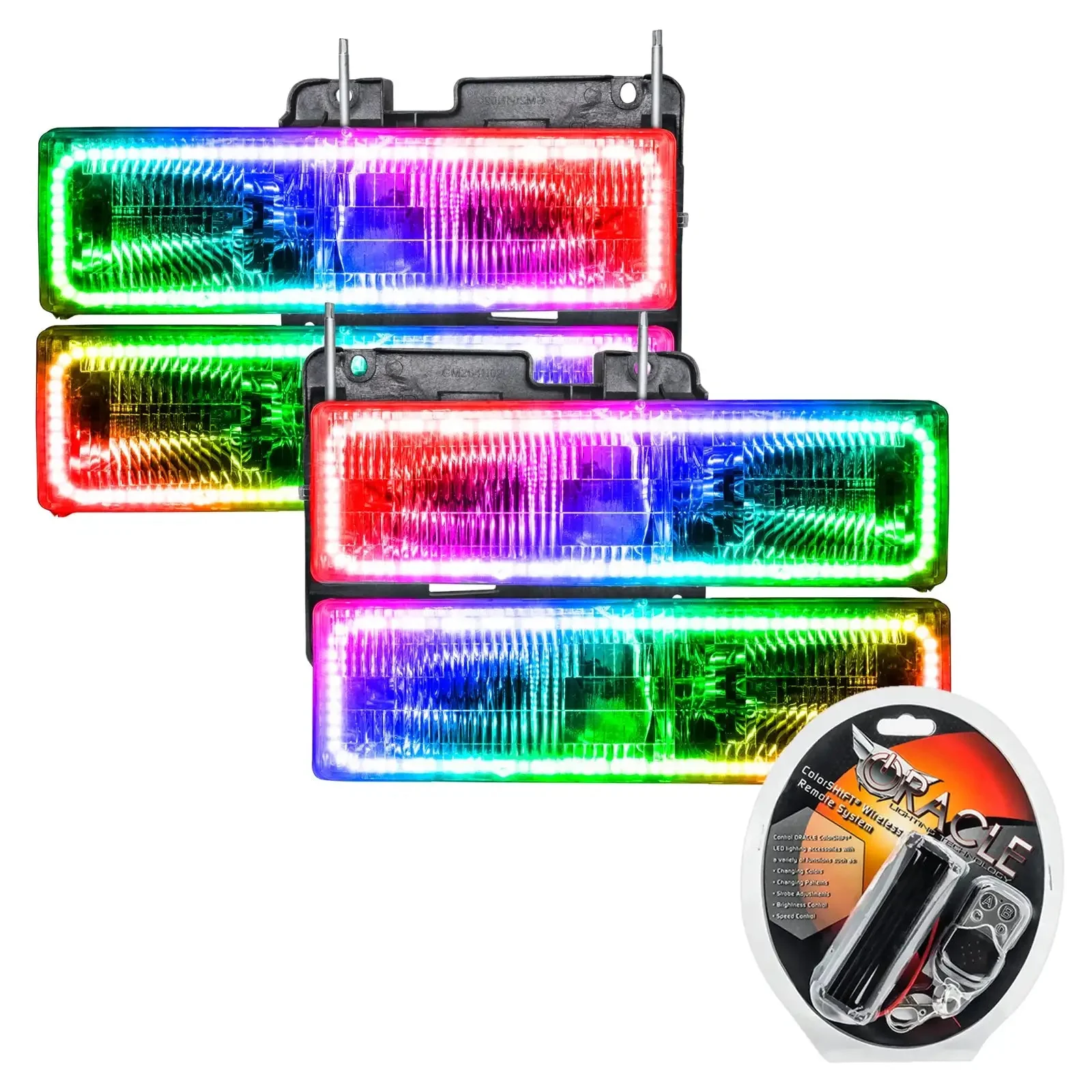 ORACLE Lighting 1988-2002 Chevrolet C10 Pre-Assembled Halo Headlights - Image 8