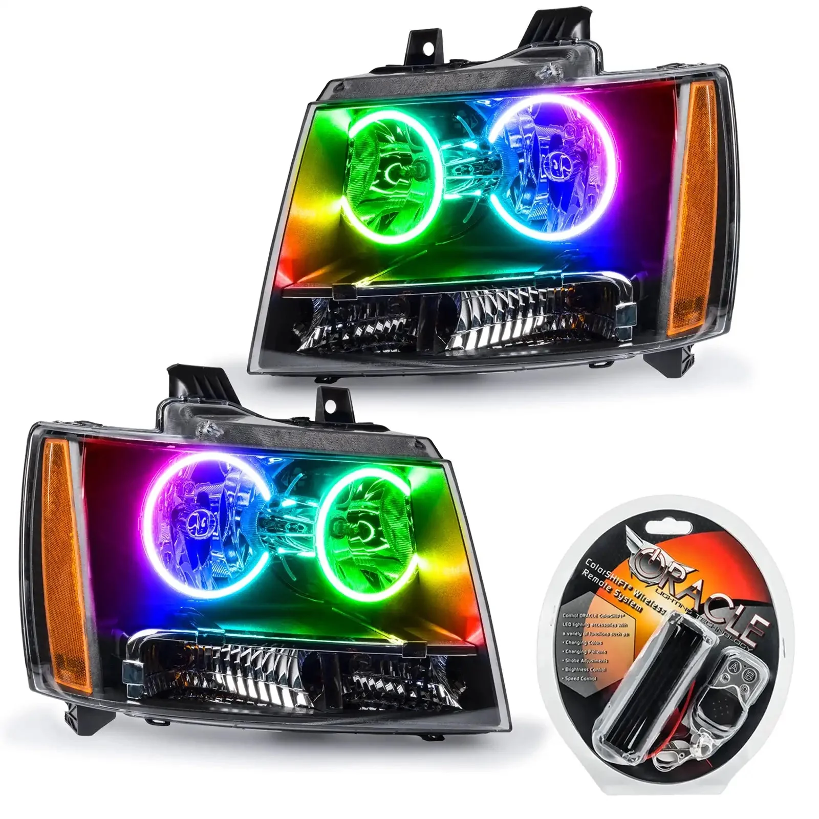 ORACLE Lighting 2007-2013 Chevrolet Avalanche Pre-Assembled Halo Headlights - Image 10