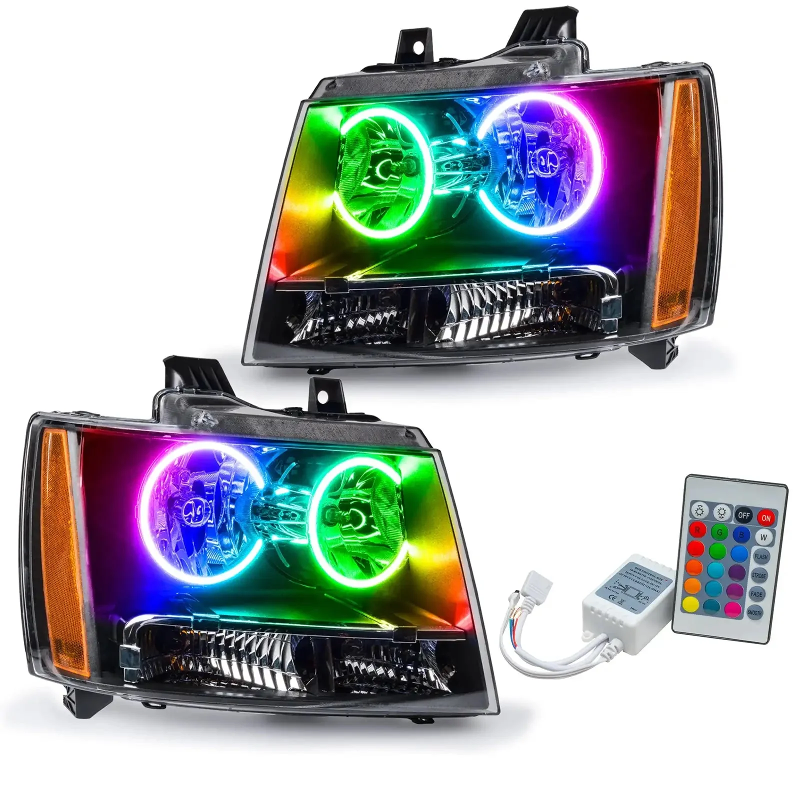 ORACLE Lighting 2007-2014 Chevrolet Tahoe Pre-Assembled Halo Headlights - Image 9
