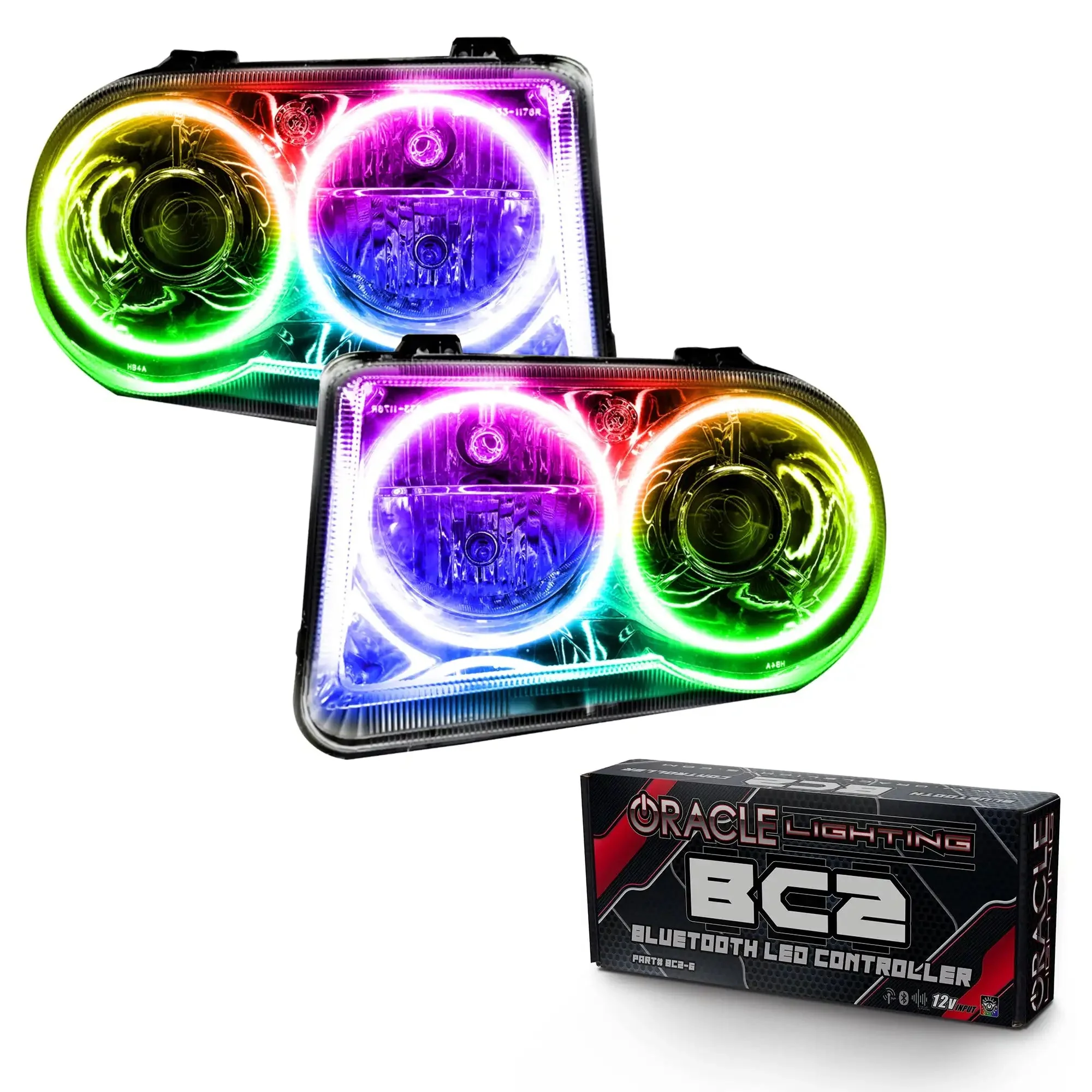 ORACLE Lighting 2005-2010 Chrysler 300C Pre-Assembled Halo Headlights - Non HID - Image 10