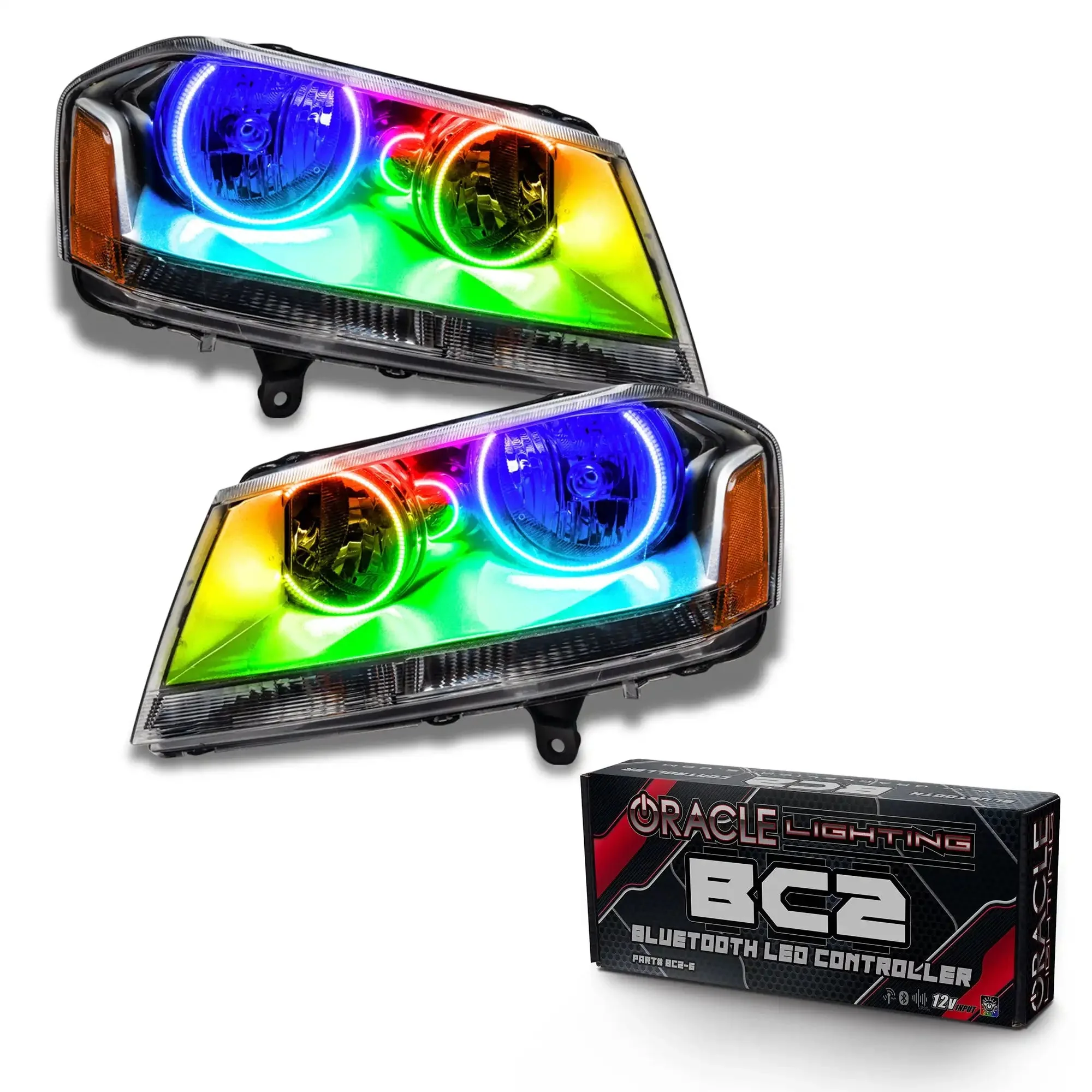 ORACLE Lighting 2008-2014 Dodge Avenger SE/SXT Pre-Assembled Halo Headlights - Image 11