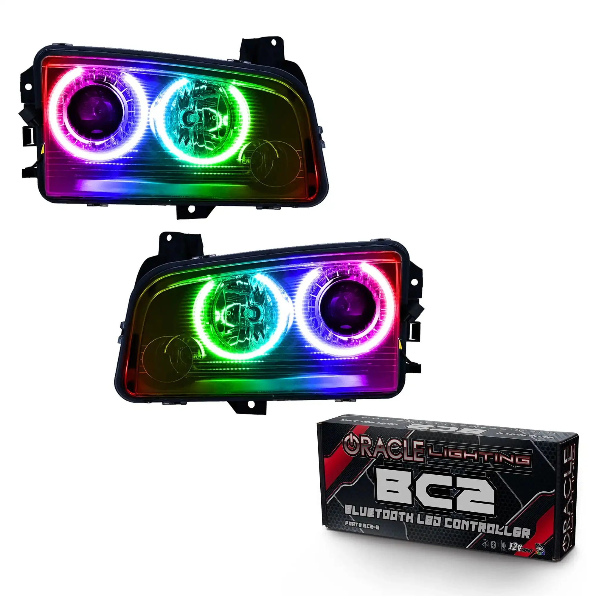 ORACLE Lighting 2008-2010 Dodge Charger Pre-Assembled Halo Headlights - HID - Image 12