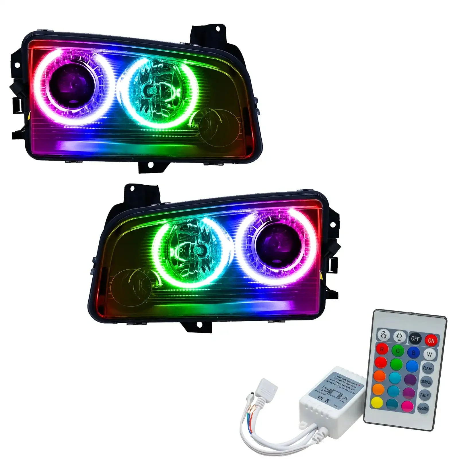 ORACLE Lighting 2008-2010 Dodge Charger Pre-Assembled Halo Headlights - HID - Image 9