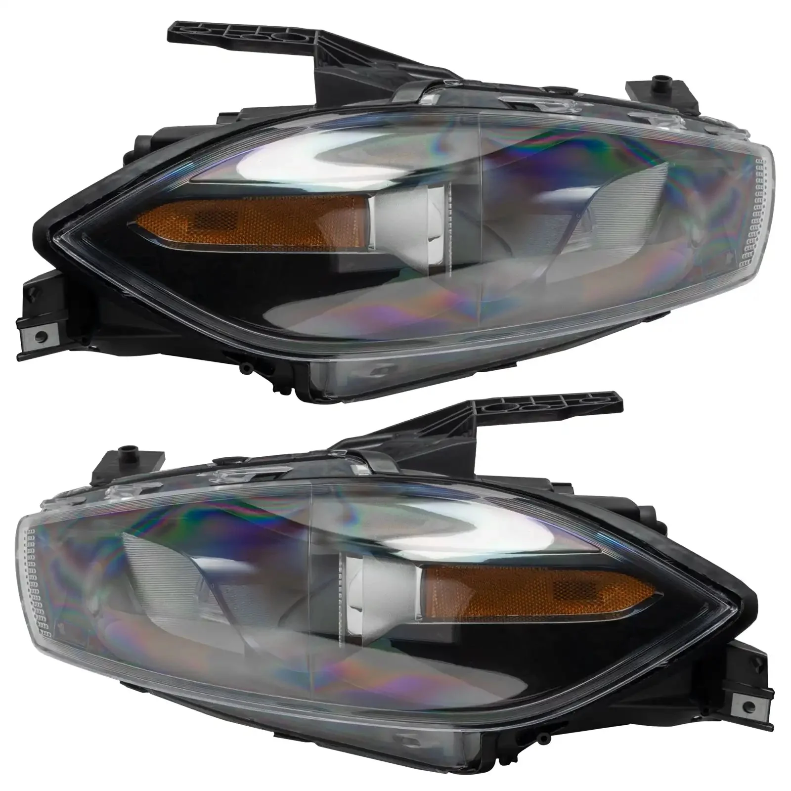 ORACLE Lighting 2013-2016 Dodge Dart Pre-Assembled Halo Headlights - Black Housing (Halogen Style) - Image 3