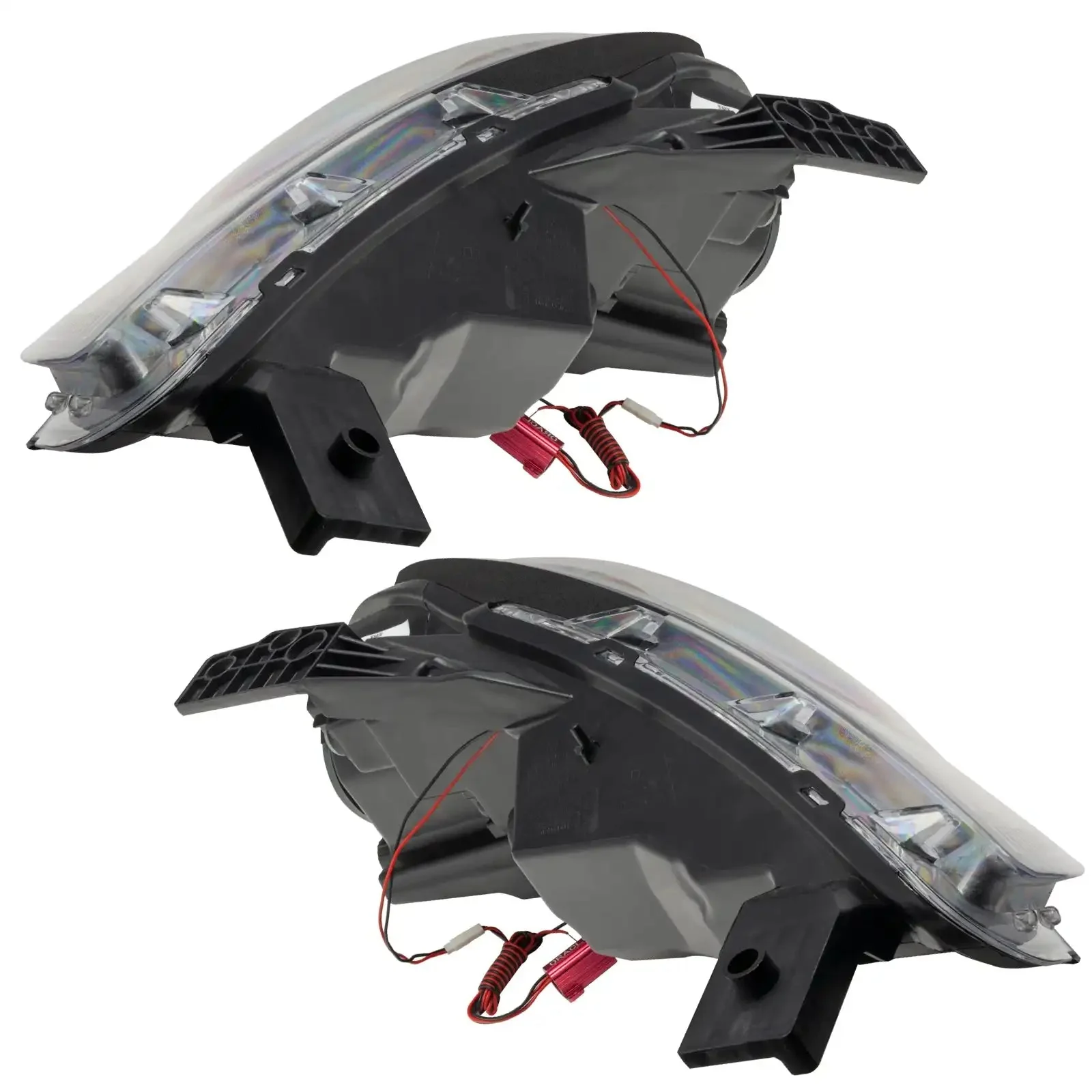 ORACLE Lighting 2013-2016 Dodge Dart Pre-Assembled Halo Headlights - Black Housing (Halogen Style) - Image 4