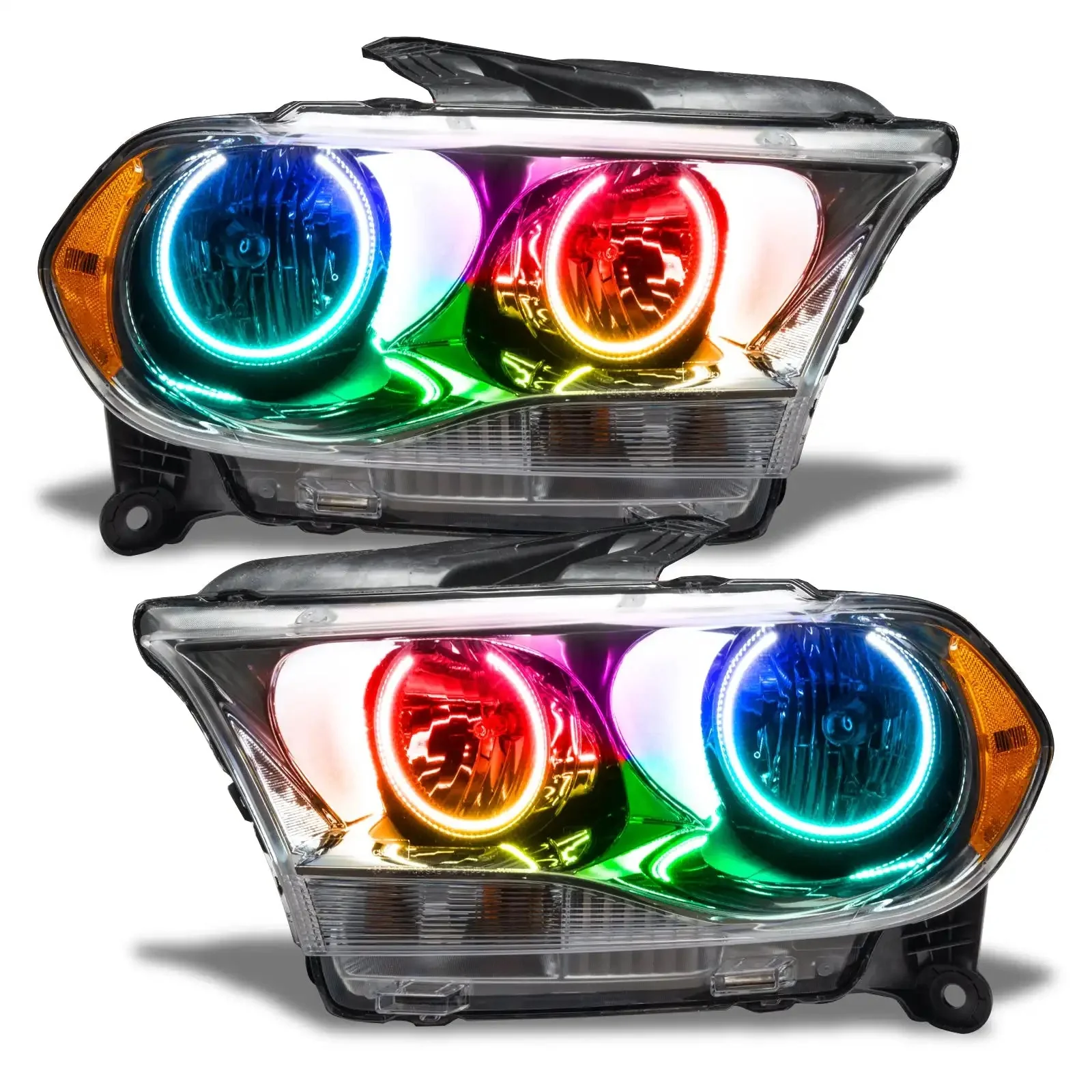ORACLE Lighting 2011-2013 Dodge Durango Pre-Assembled Headlights Non-HID - Chrome Housing - Image 8