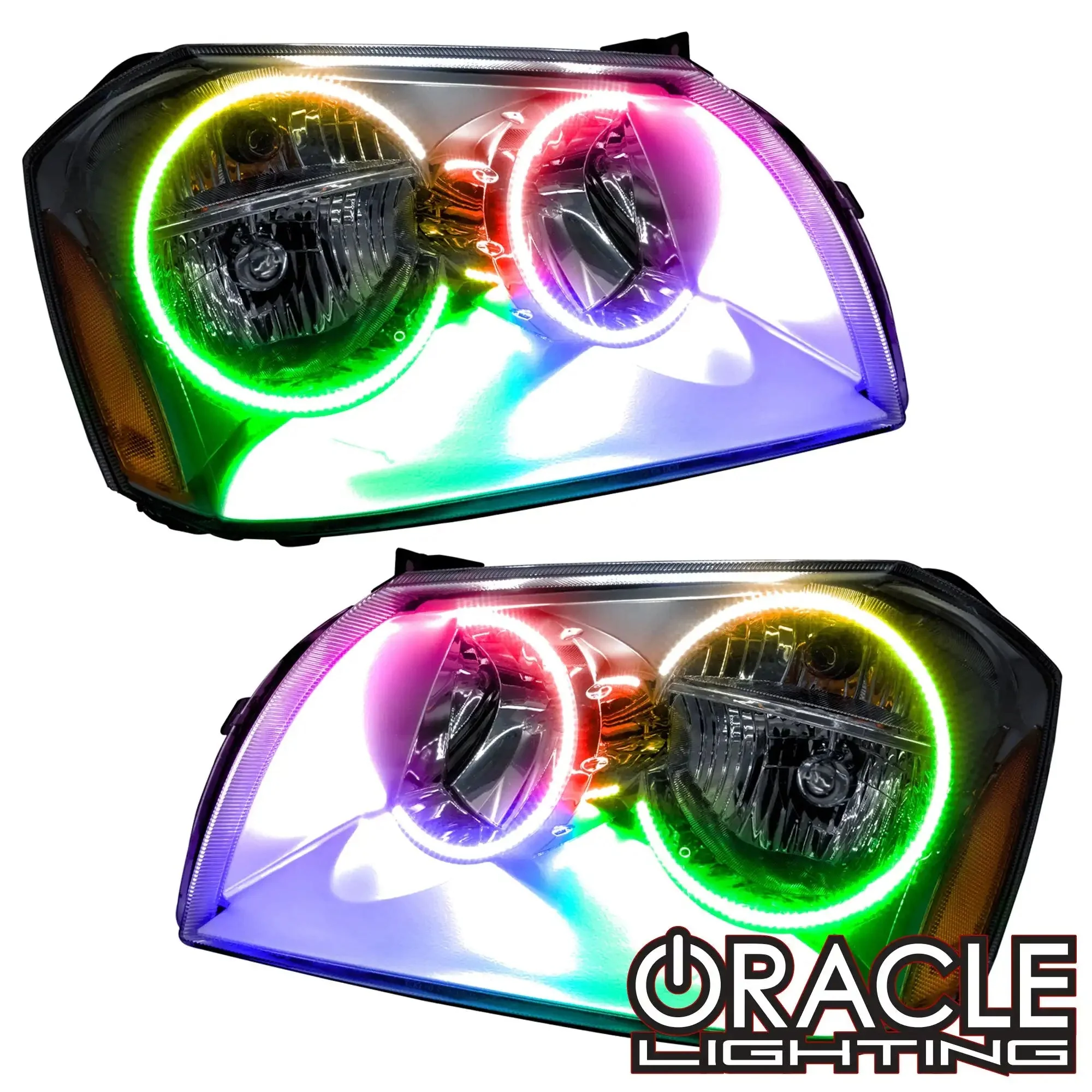 ORACLE Lighting 2005-2007 Dodge Magnum Pre-Assembled Halo Headlights - Chrome Housing