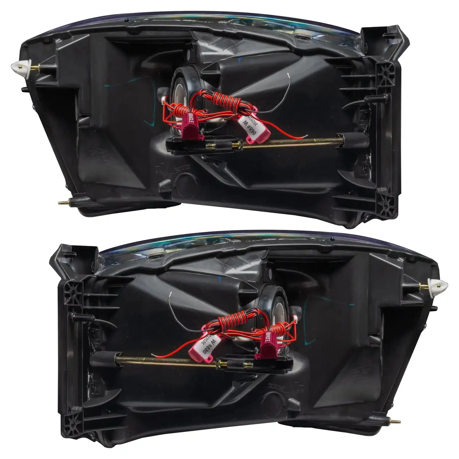 ORACLE Lighting 2007-2008 Dodge Ram Pre-Assembled Halo Headlights - Black - Image 11