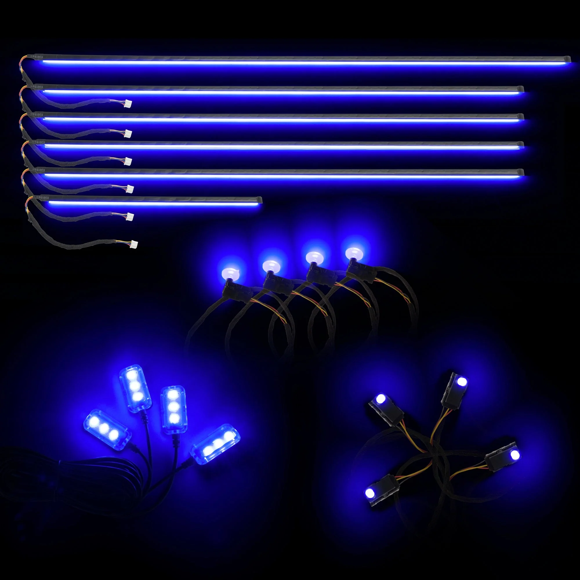 Dynamic ColorSHIFT 18-Piece Universal LED Interior Kit - Bluetooth Multi-Zone Lighting - Image 11