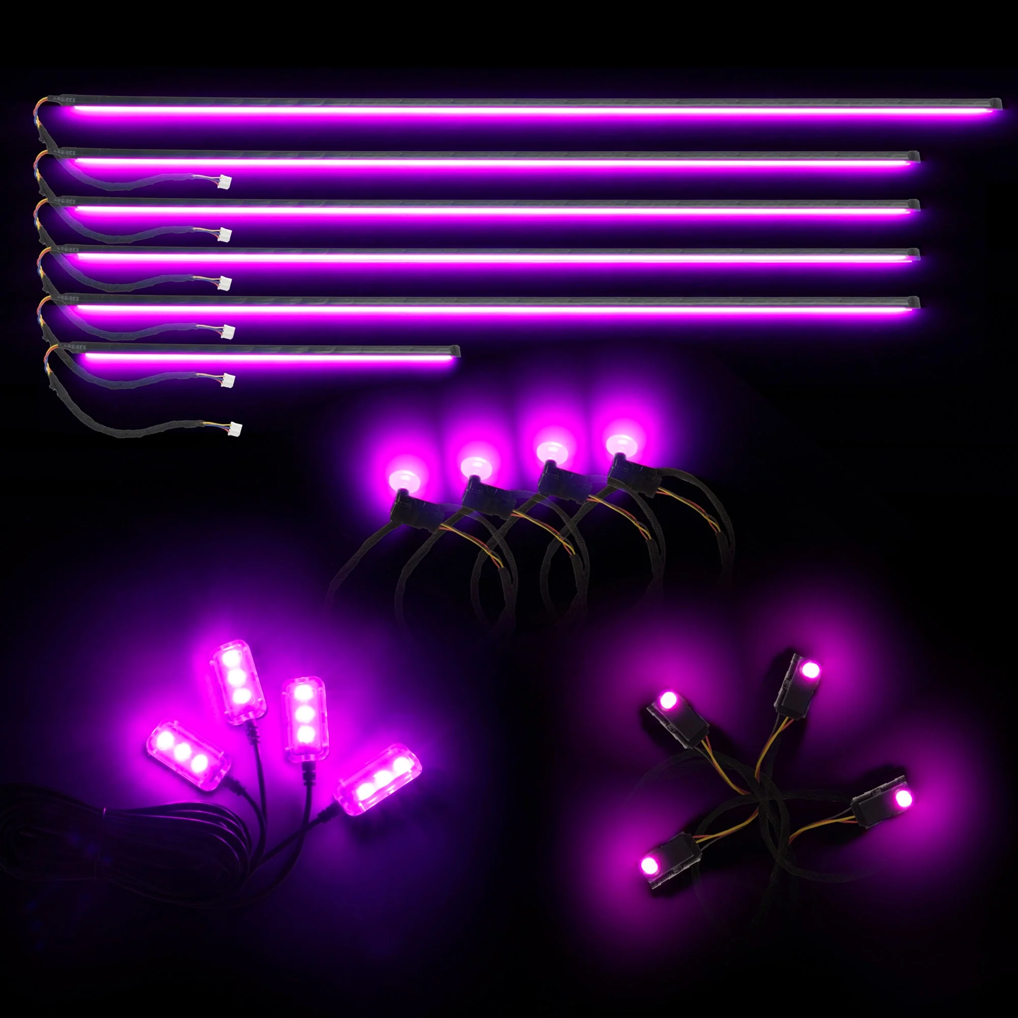 Dynamic ColorSHIFT 18-Piece Universal LED Interior Kit - Bluetooth Multi-Zone Lighting - Image 17
