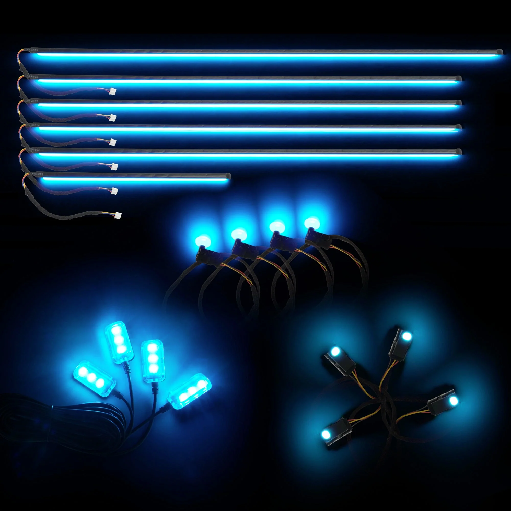 Dynamic ColorSHIFT 18-Piece Universal LED Interior Kit - Bluetooth Multi-Zone Lighting - Image 18