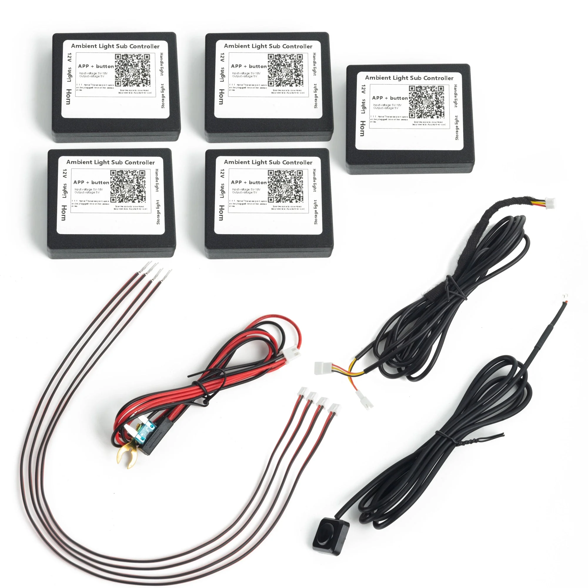 Dynamic ColorSHIFT 18-Piece Universal LED Interior Kit - Bluetooth Multi-Zone Lighting - Image 3