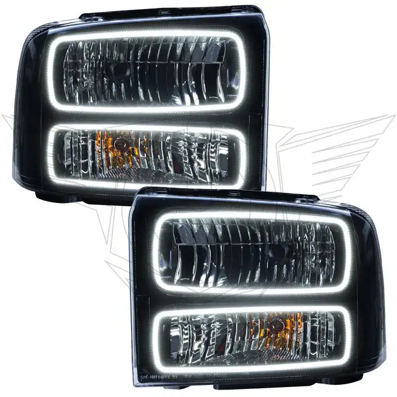 ORACLE Lighting 2005 Ford Excursion Pre-Assembled Halo Headlights - Black Housing - Image 6