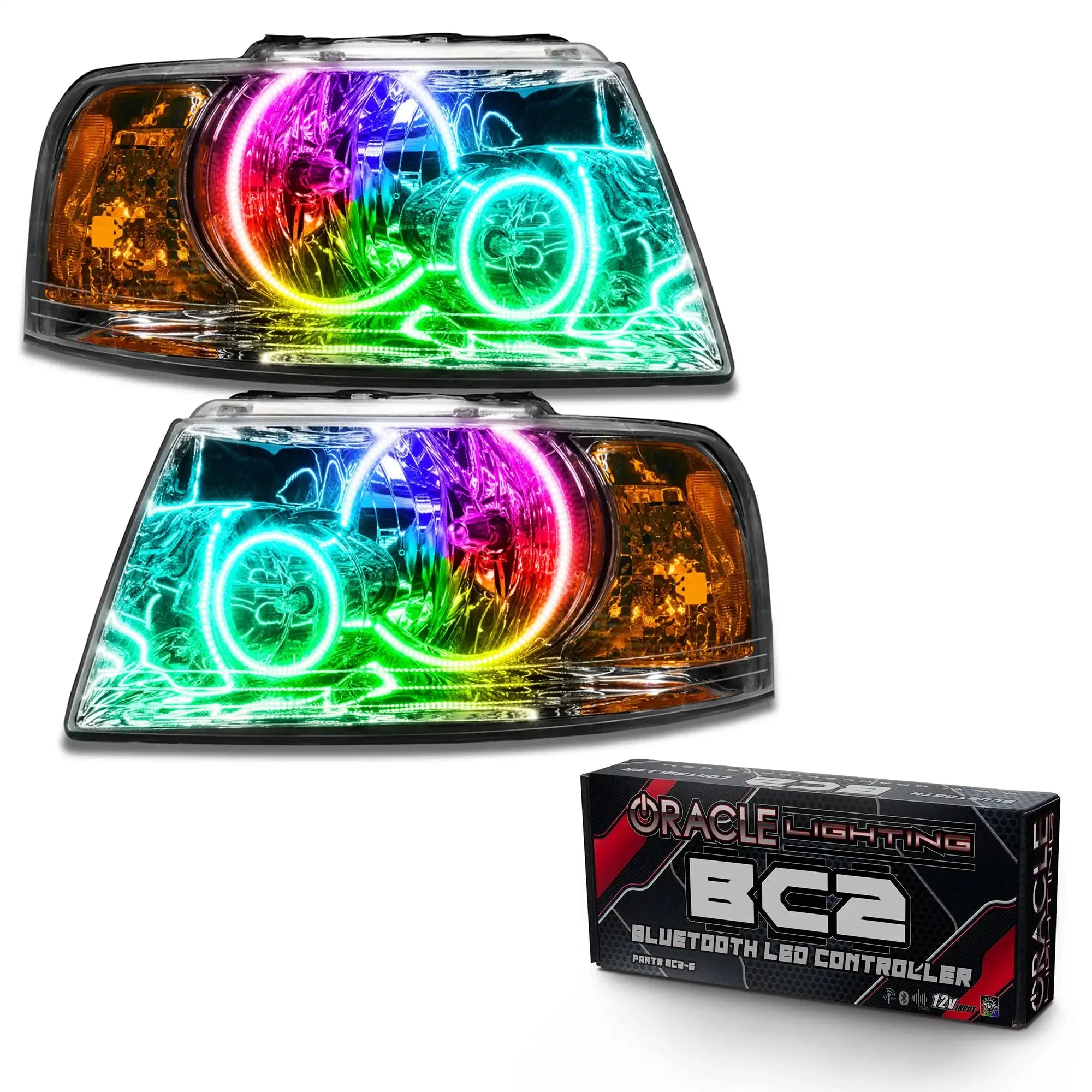 ORACLE Lighting 2003-2006 Ford Expedition Pre-Assembled Headlights - Chrome - Image 7