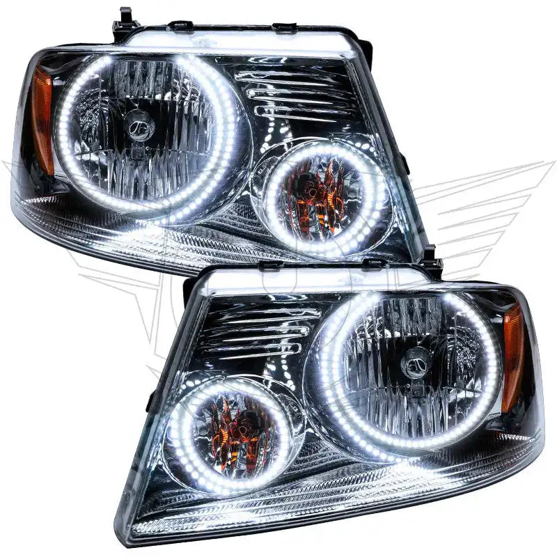 ORACLE Lighting 2005-2008 Ford F-150 Pre-Assembled Halo Headlights - Chrome Housing - Image 6