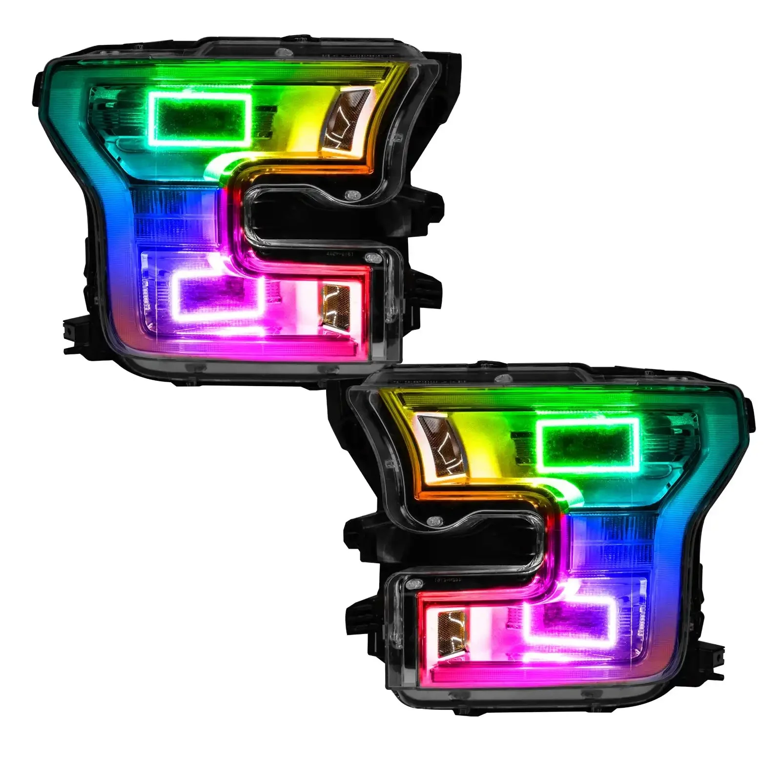 ORACLE Lighting 2015-2017 Ford F-150 Quad Beam Projector LED Headlight Halo Kit - Image 3