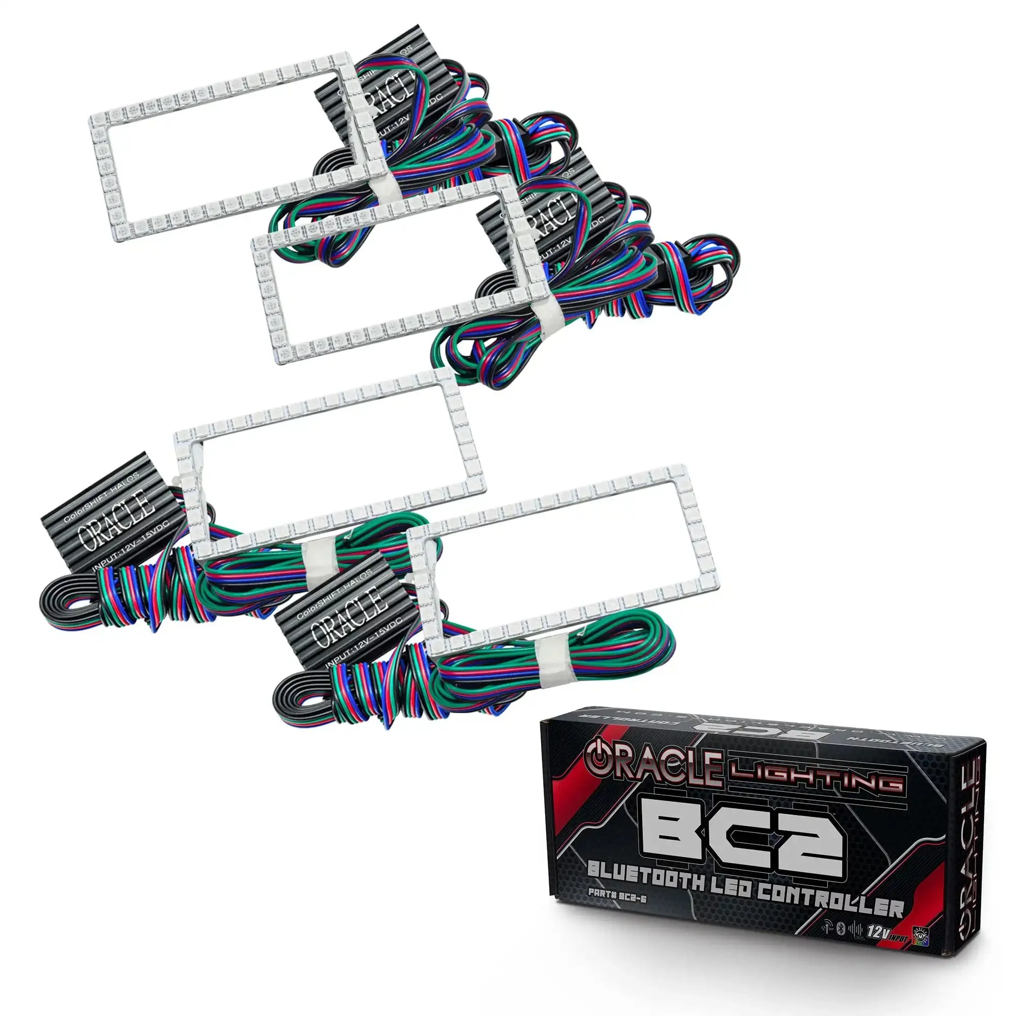 ORACLE Lighting 2015-2017 Ford F-150 Quad Beam Projector LED Headlight Halo Kit - Image 9